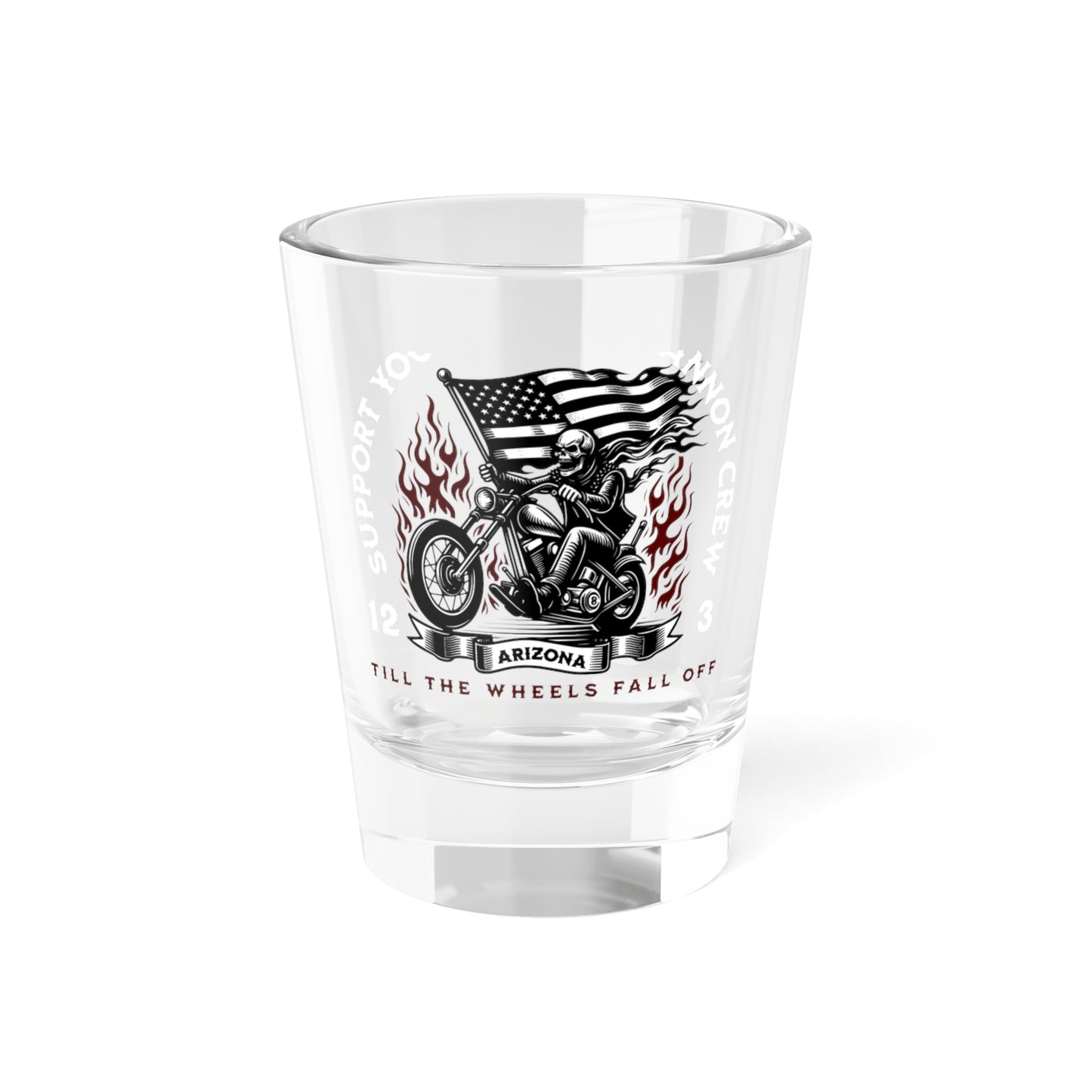 Skull Rider Shot Glass, 1.5oz