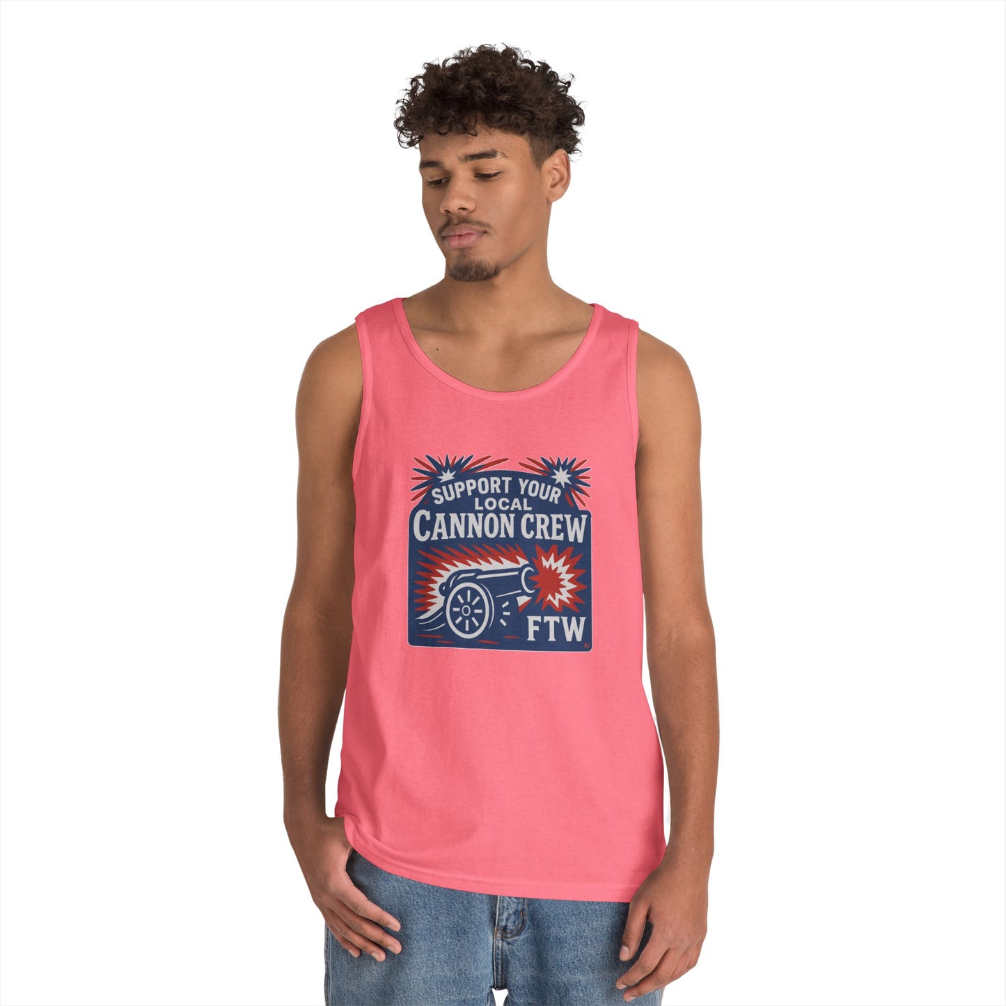 Support Your Local Cannon Crew Tank Top