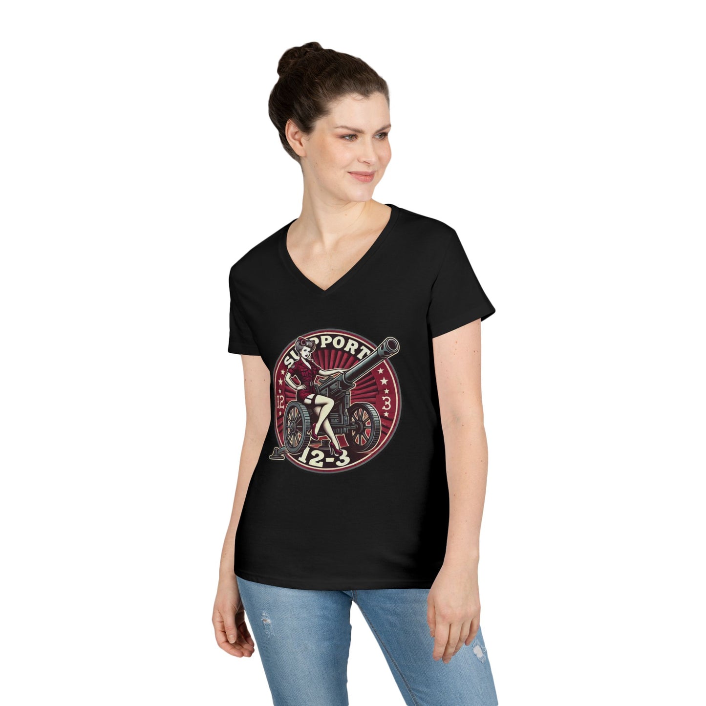 Ladies' 12-3 Cannette V-Neck T-Shirt
