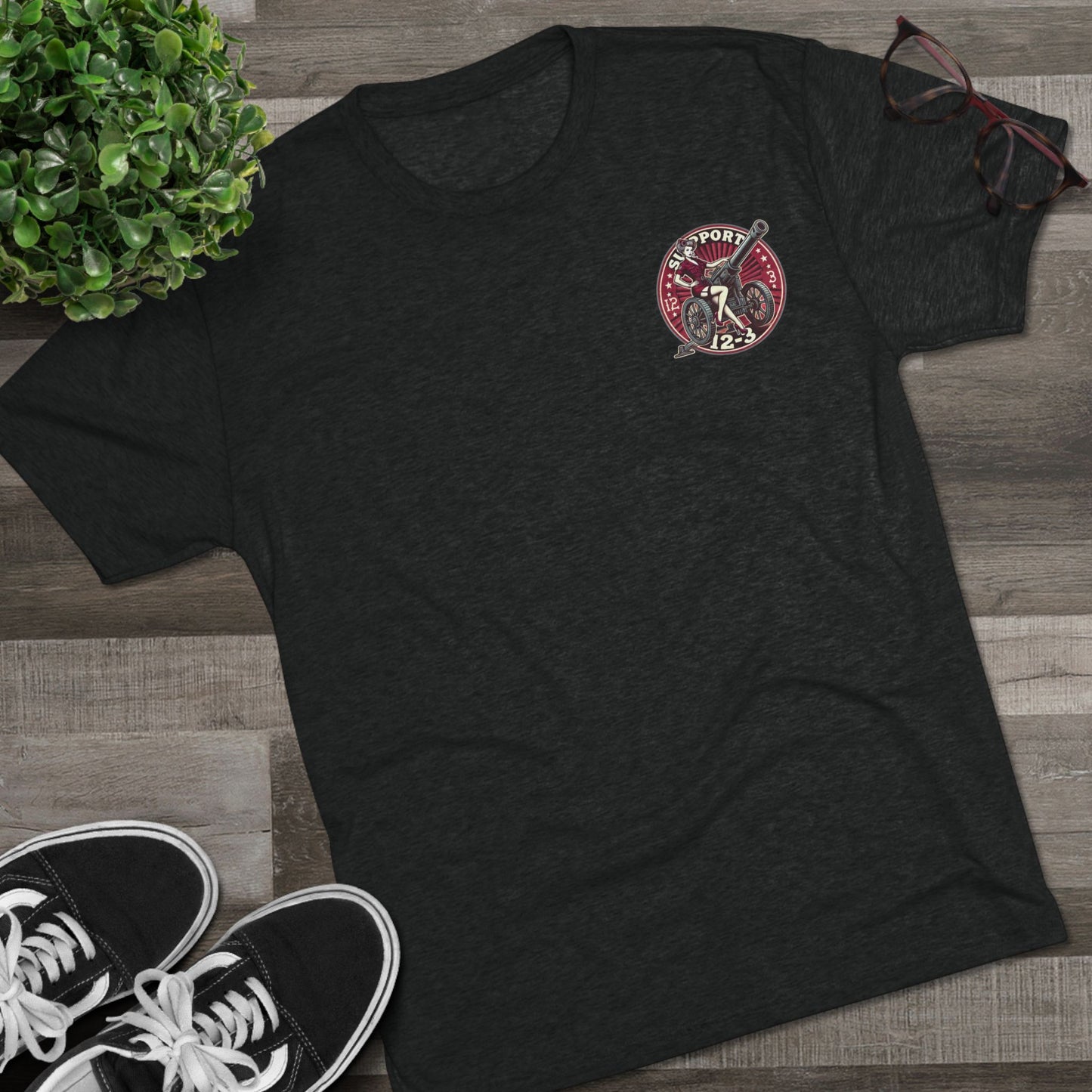 Ultra Soft Crew Tee - Cannon Pinup Design