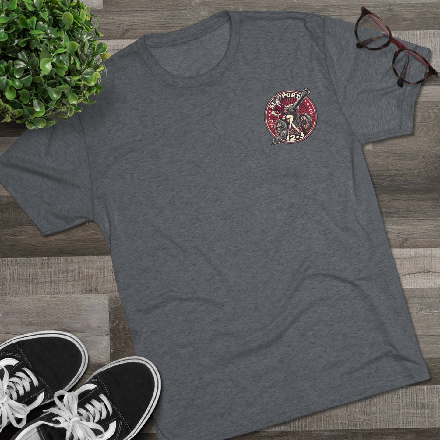 Ultra Soft Crew Tee - Cannon Pinup Design