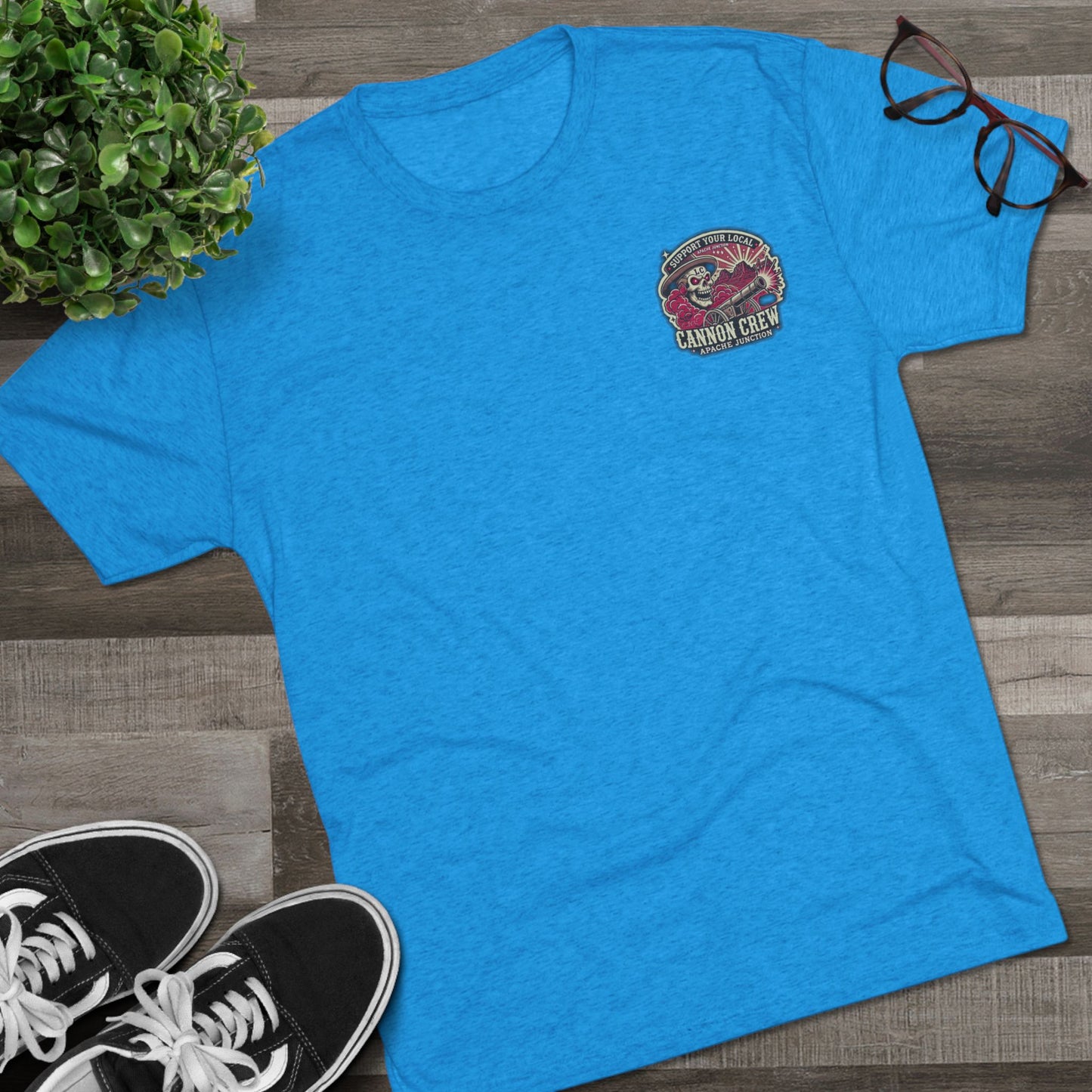 Support Your Local Cannon Crew - Apache Junction - Unisex Tri-Blend Crew Tee
