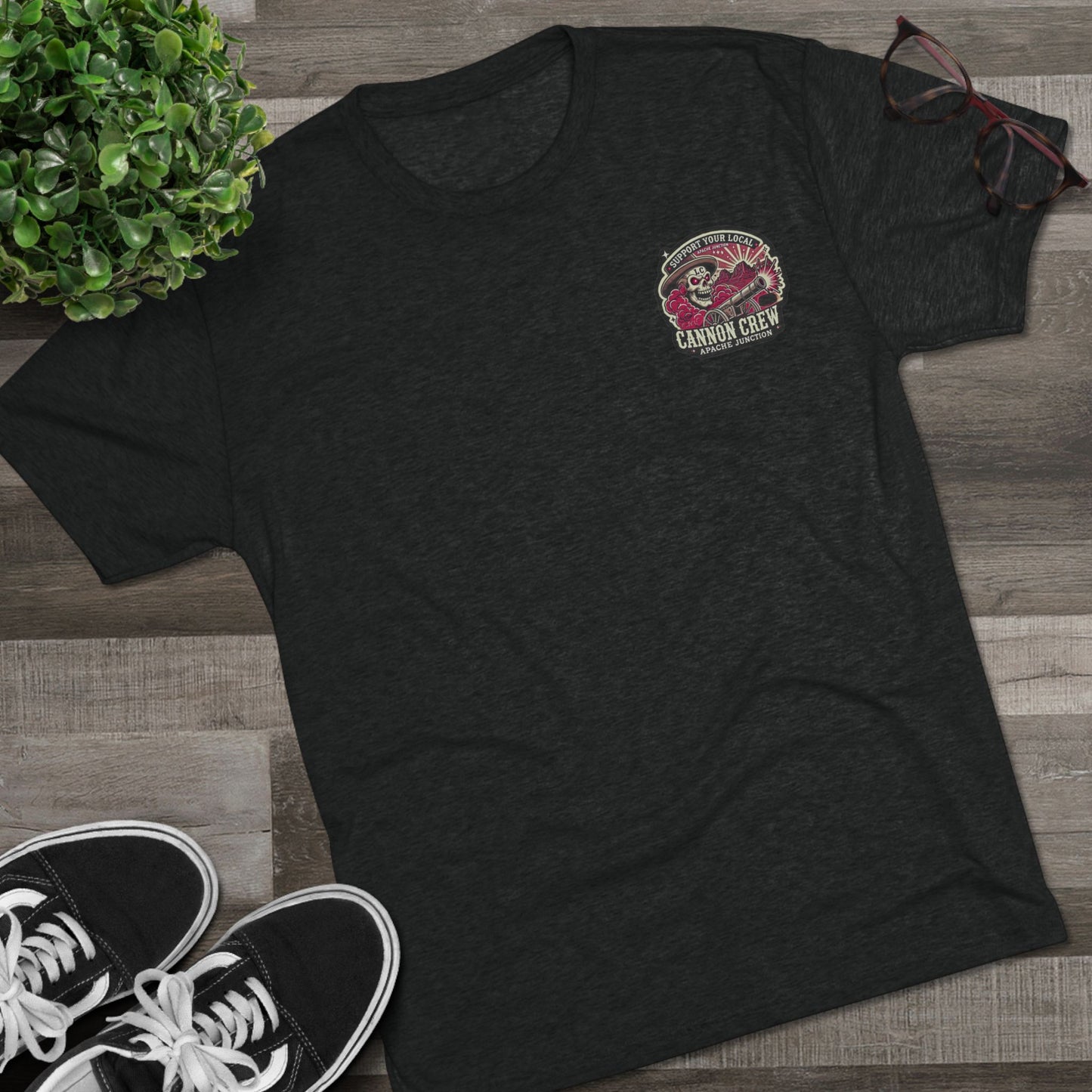 Support Your Local Cannon Crew - Apache Junction - Unisex Tri-Blend Crew Tee