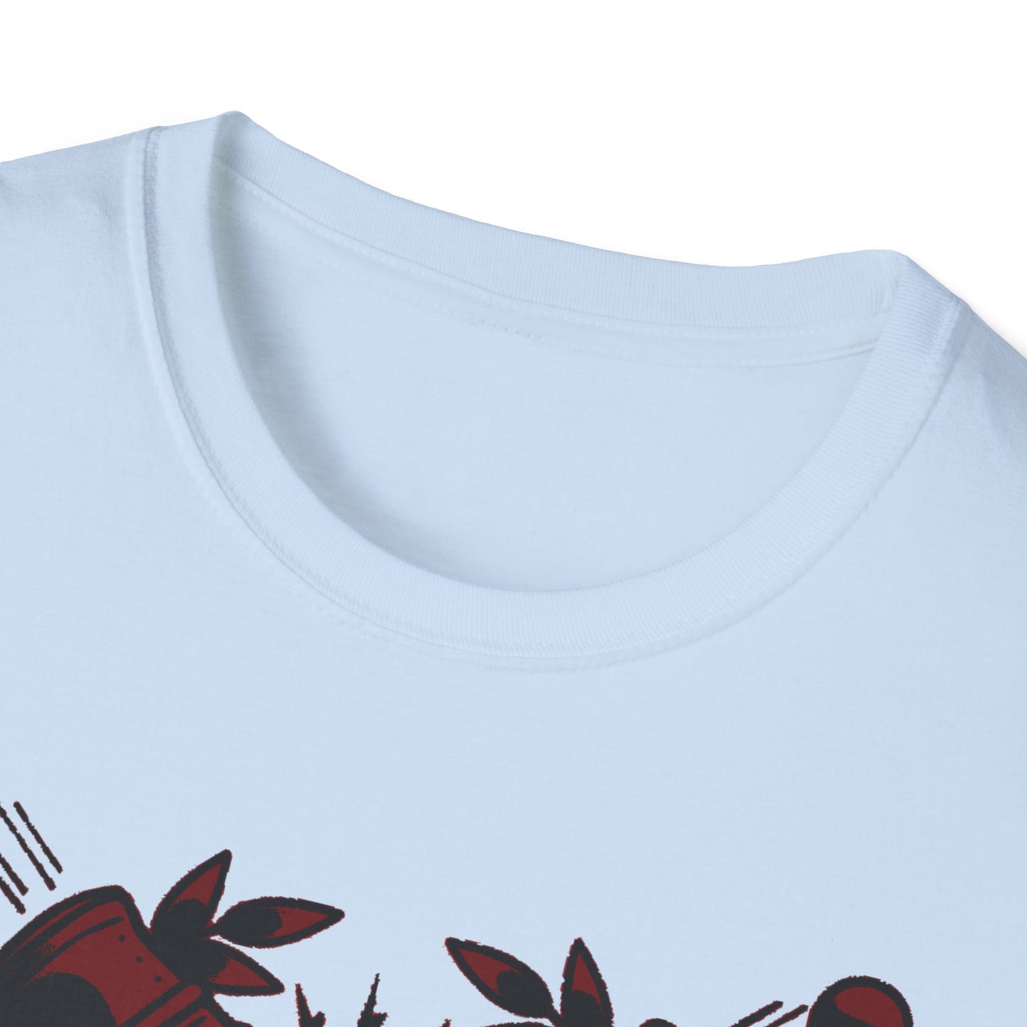 Maroon and Grey Soft T-Shirt - Support Design
