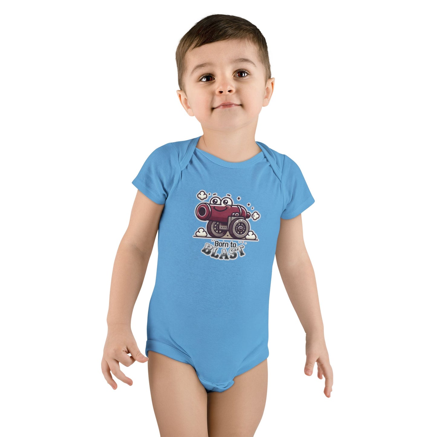 Maroon Cannon Baby Onesie