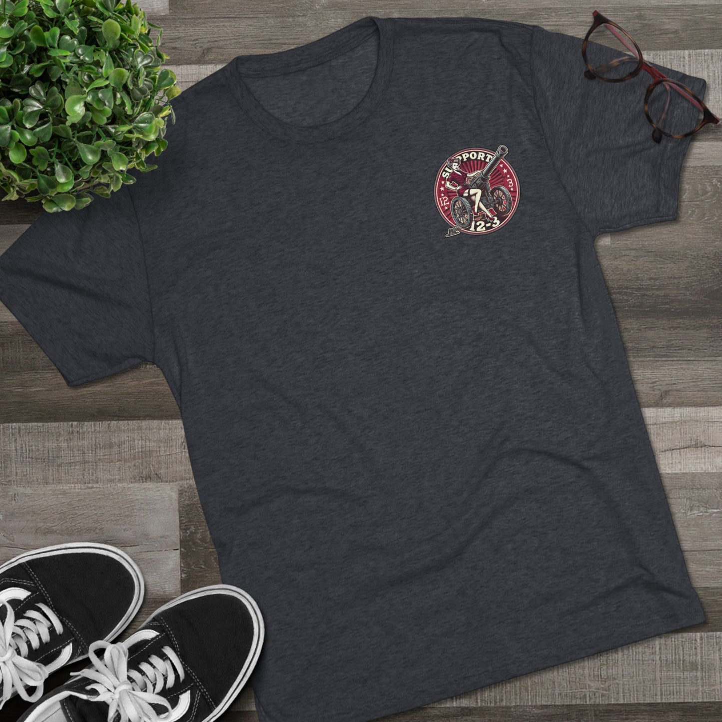 Ultra Soft Crew Tee - Cannon Pinup Design