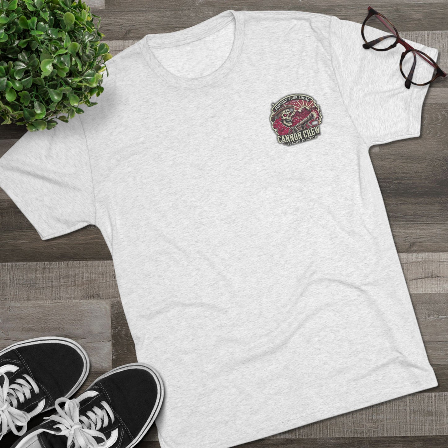 Support Your Local Cannon Crew - Apache Junction - Unisex Tri-Blend Crew Tee