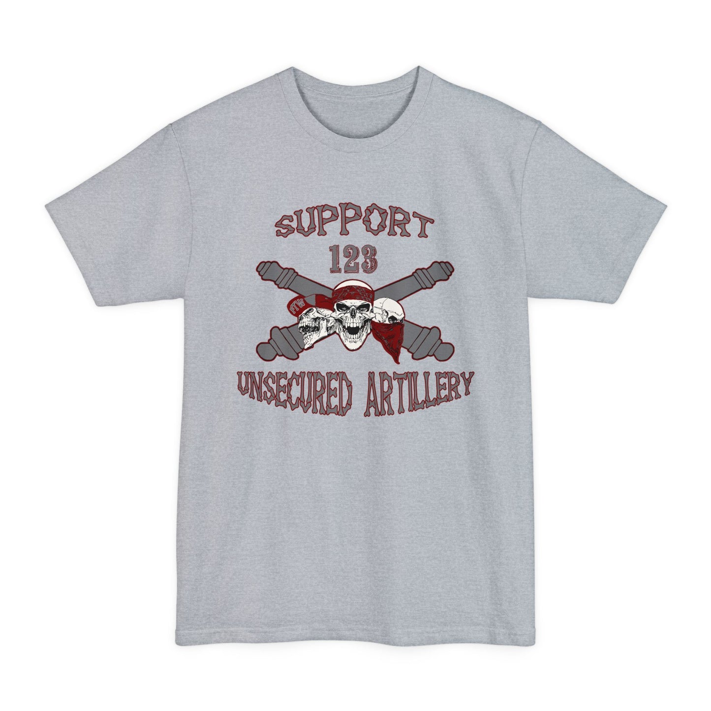 Support 123 Unsecured Artillery T-Shirt (Beefy Sizes)