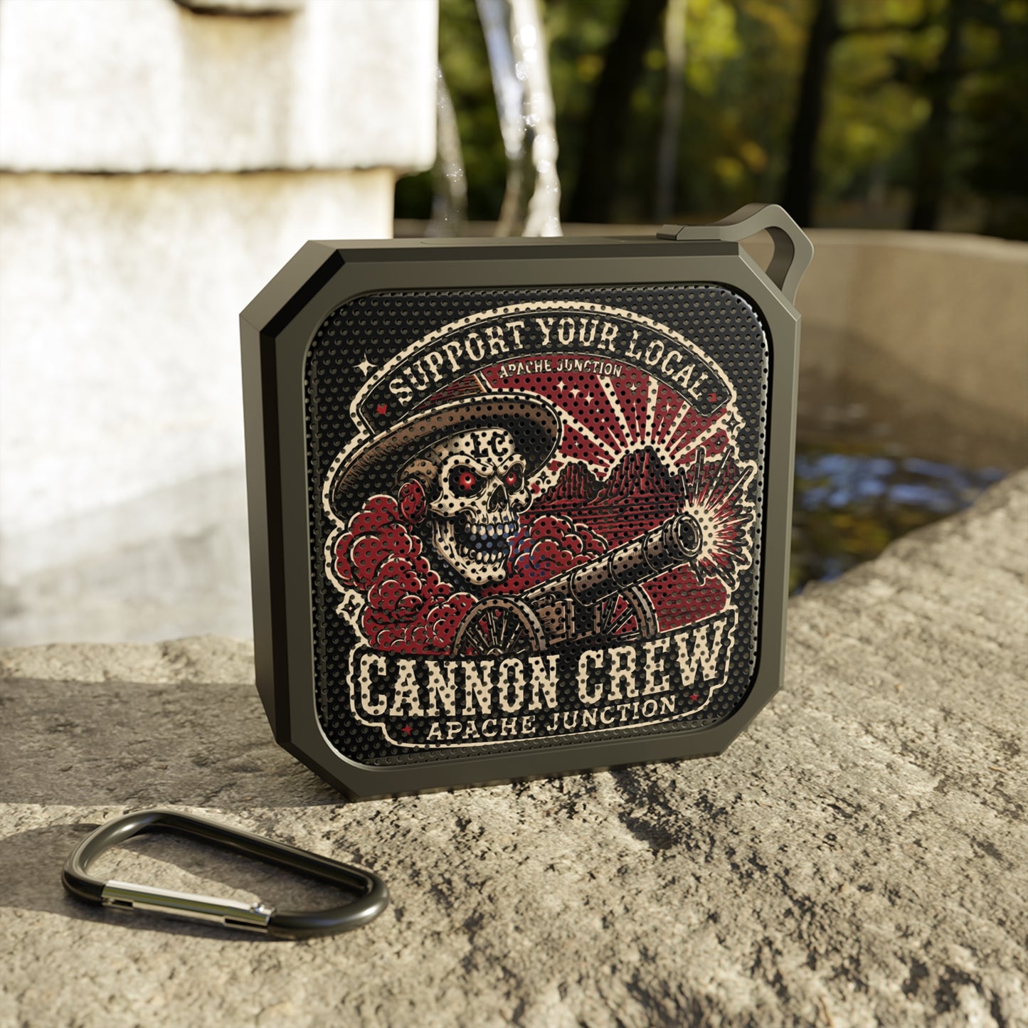 Bluetooth Speaker — 'Cannon Crew' Skull Outdoor Speaker (Support Your Local)