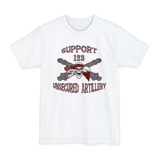 Support 123 Unsecured Artillery T-Shirt (Beefy Sizes)