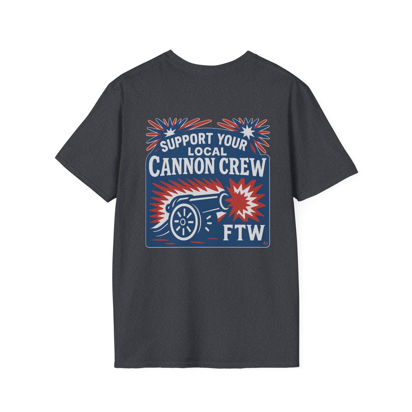 Support Your Local Cannon Crew Unisex Softstyle T-Shirt - Casual Graphic Tee for Events & Celebrations