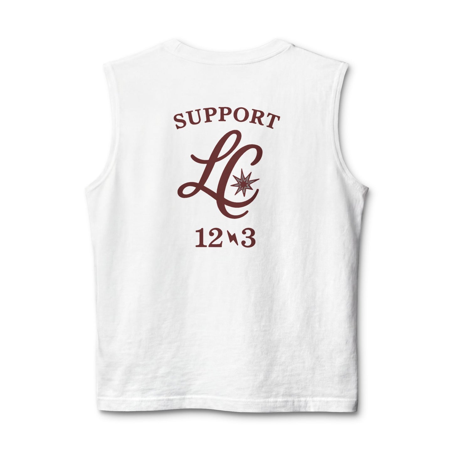 Support LC Muscle Tank — Retro Script Logo Tank Top