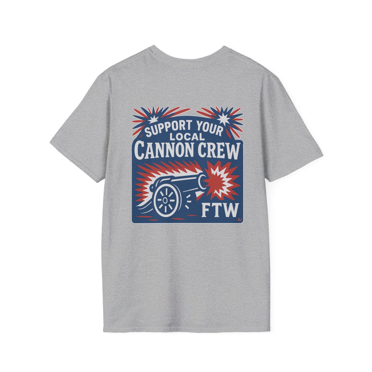 Support Your Local Cannon Crew Unisex Softstyle T-Shirt - Casual Graphic Tee for Events & Celebrations