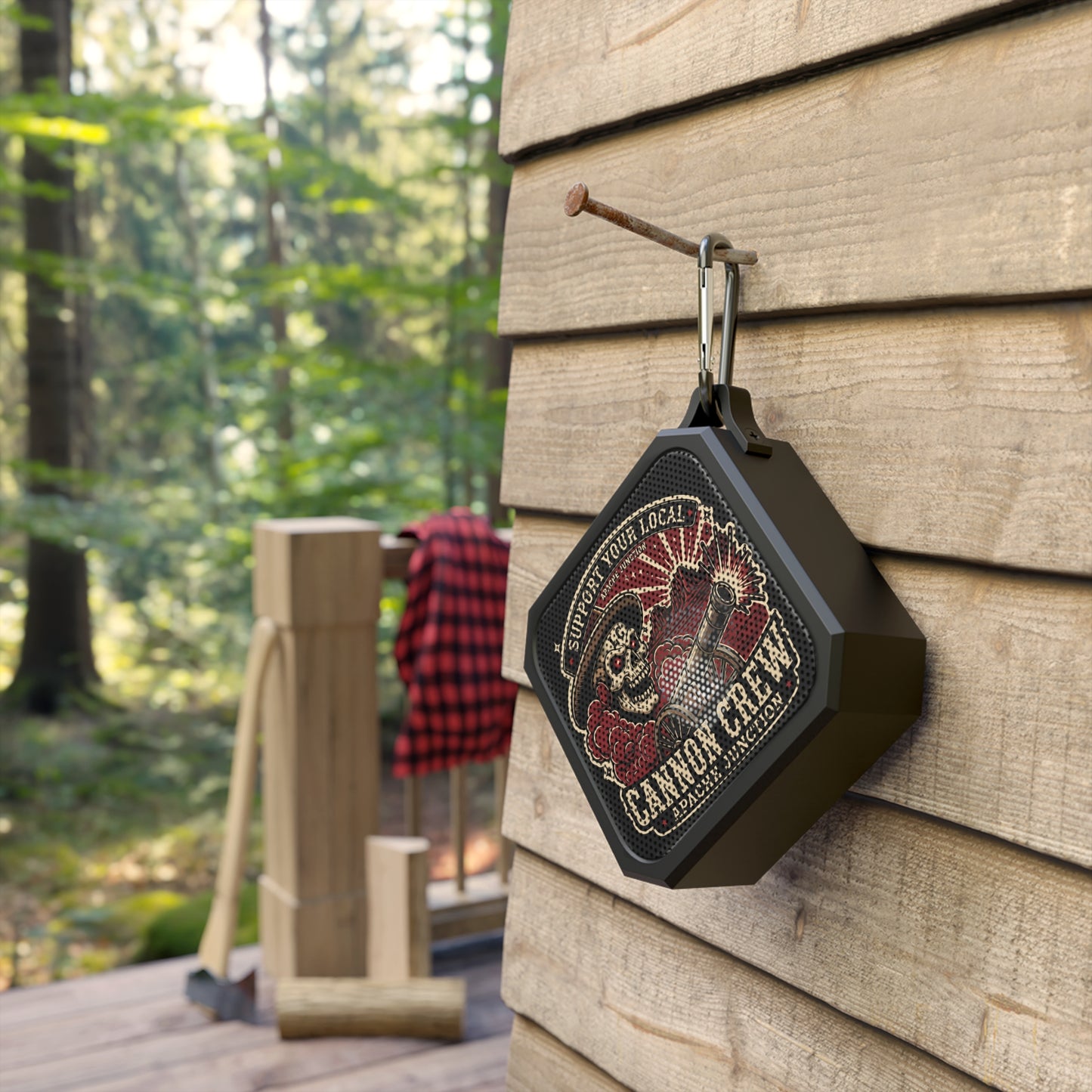 Bluetooth Speaker — 'Cannon Crew' Skull Outdoor Speaker (Support Your Local)
