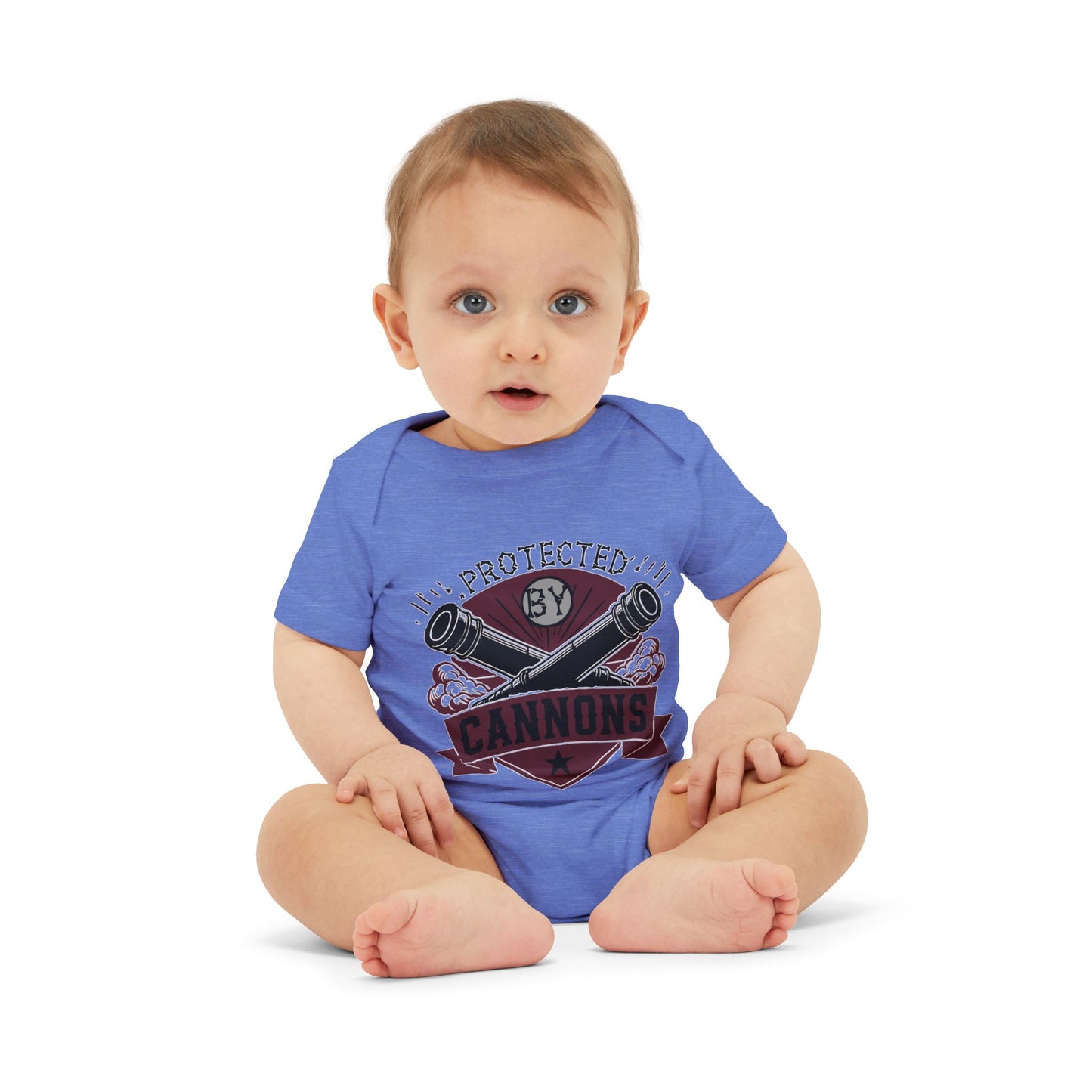 Baby Bodysuit - "Protected by Cannons"