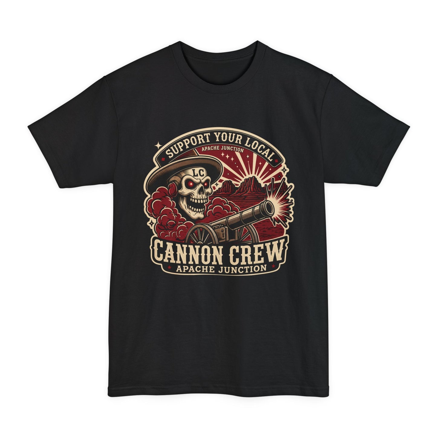 Cannon Crew Apache Junction Skull Cannon T‑Shirt (Beefy Sizes)