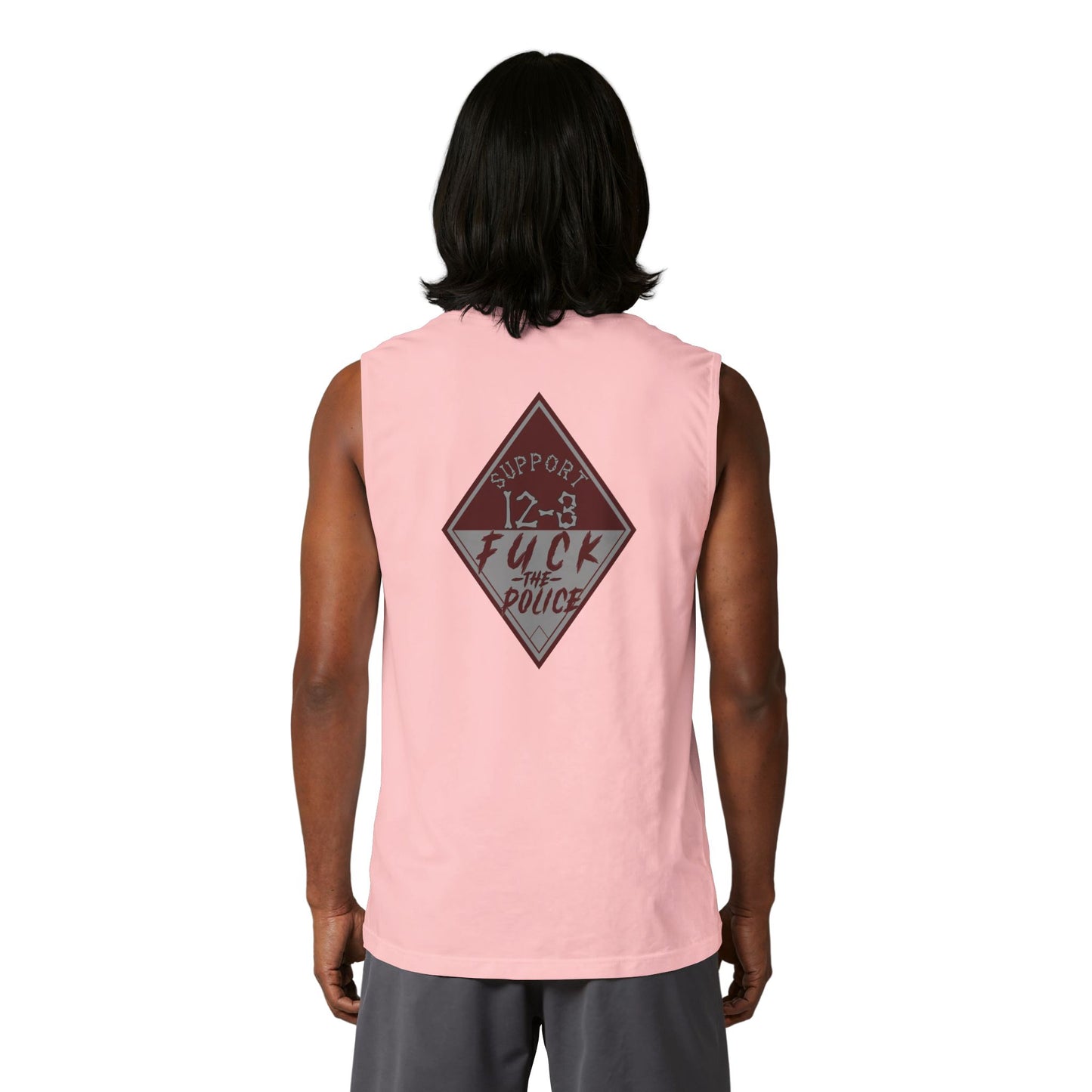 Muscle Tank — "Support 12-3, Fuck the Police" Diamond