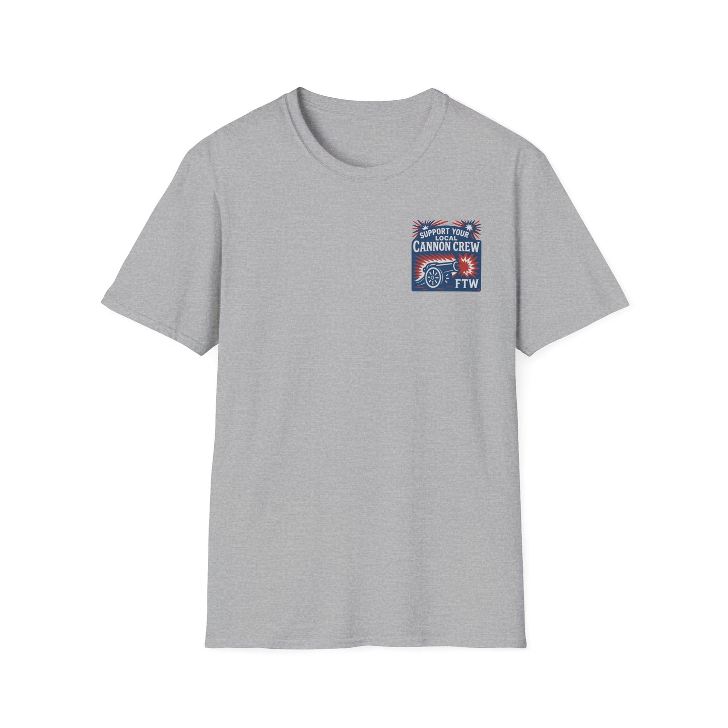 Support Your Local Cannon Crew Unisex Softstyle T-Shirt - Casual Graphic Tee for Events & Celebrations