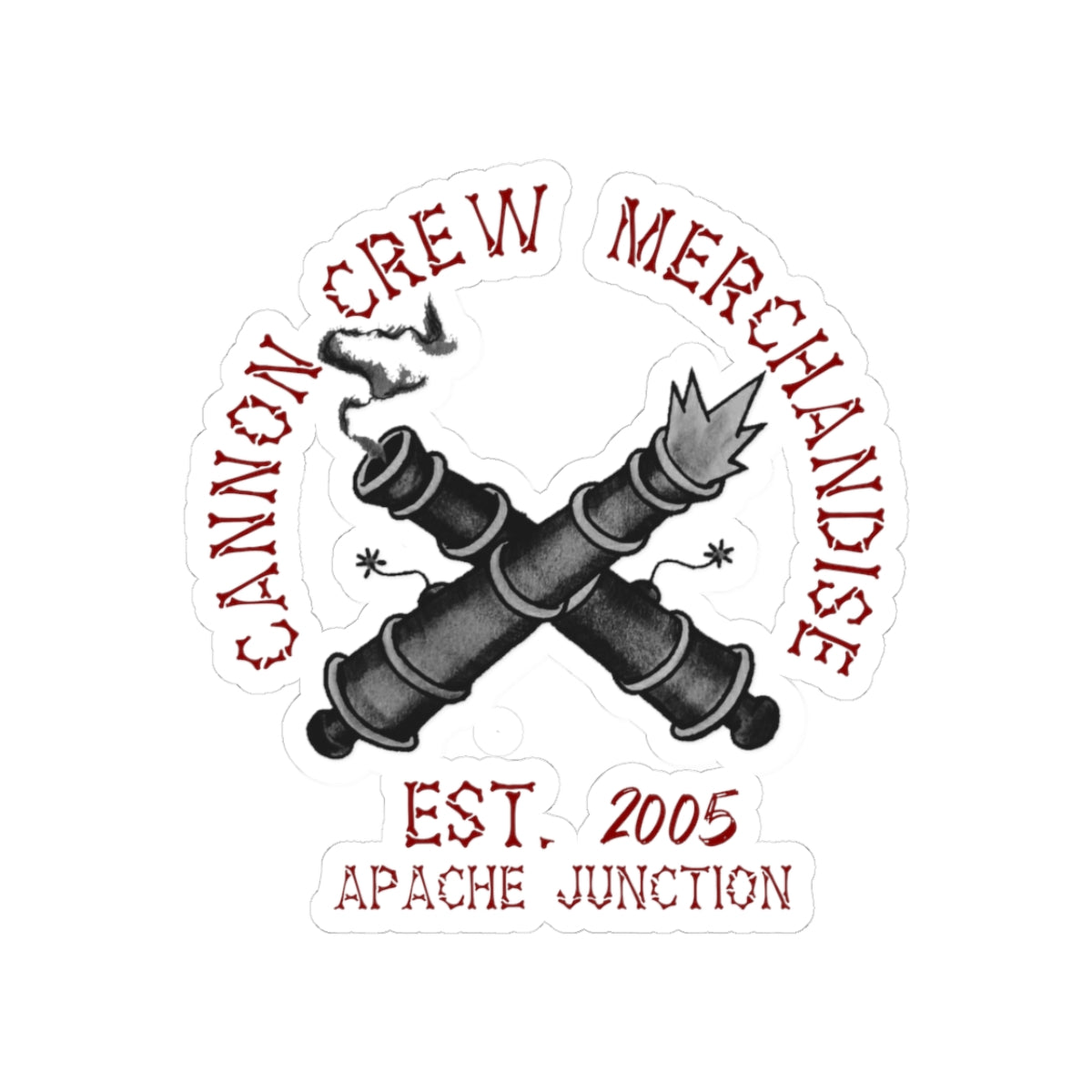 Cannon Crew Merchandise logo Stickers