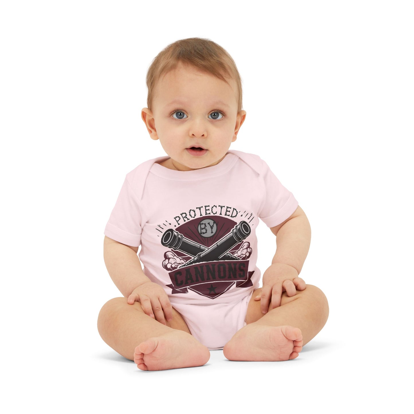 Baby Bodysuit - "Protected by Cannons"