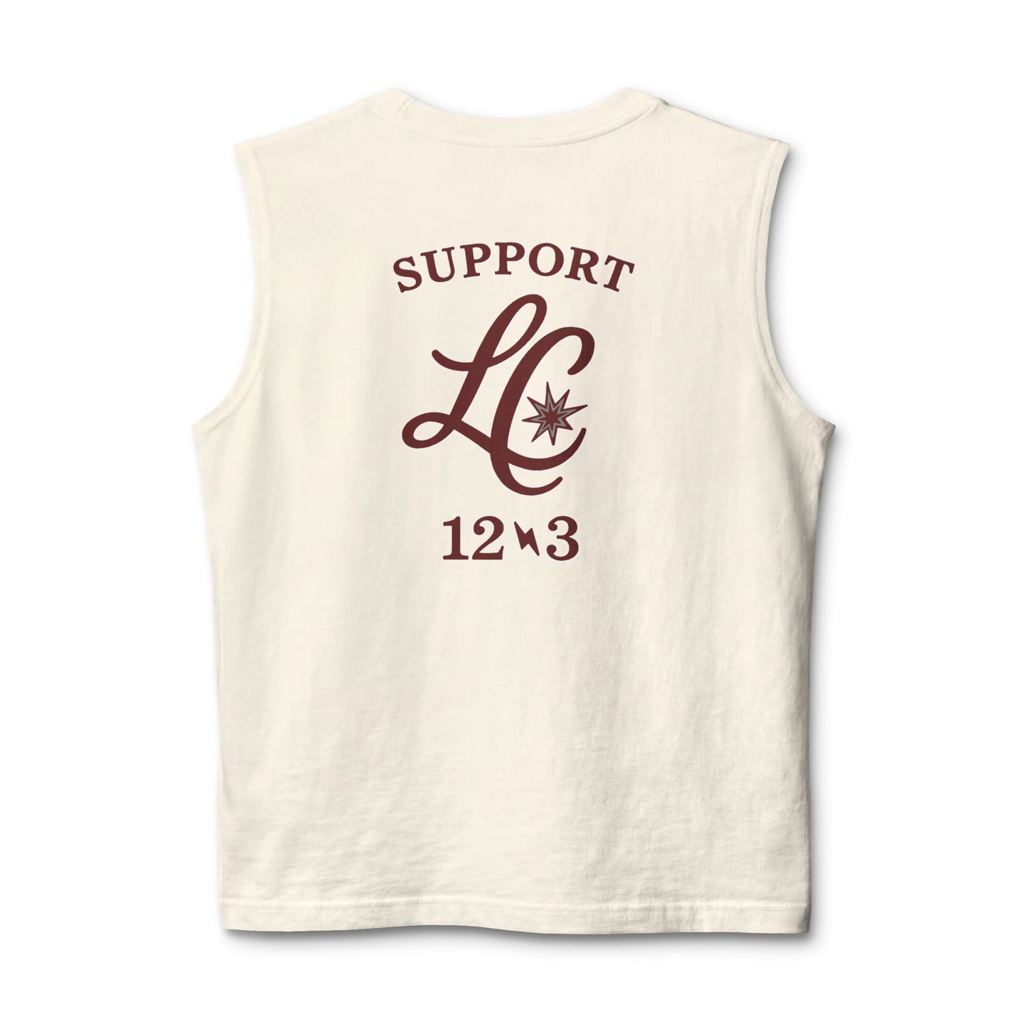 Support LC Muscle Tank — Retro Script Logo Tank Top