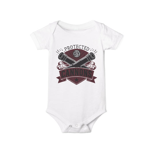 Baby Bodysuit - "Protected by Cannons"