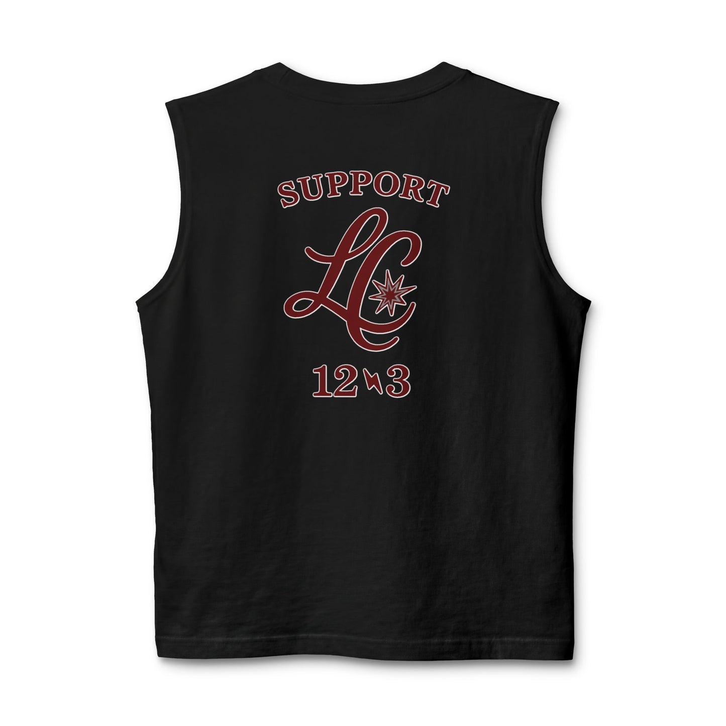 Support LC Muscle Tank — Retro Script Logo Tank Top