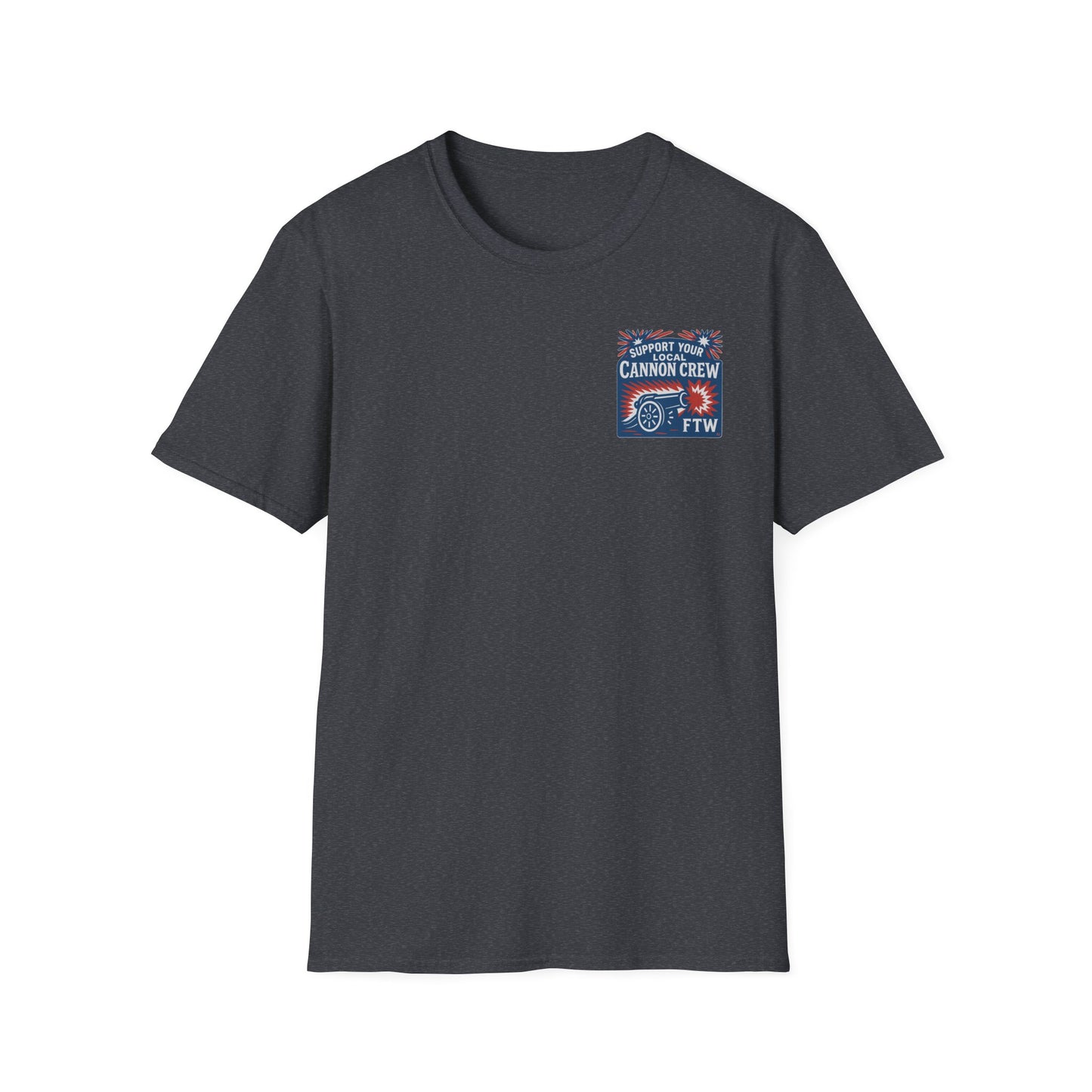 Support Your Local Cannon Crew Unisex Softstyle T-Shirt - Casual Graphic Tee for Events & Celebrations