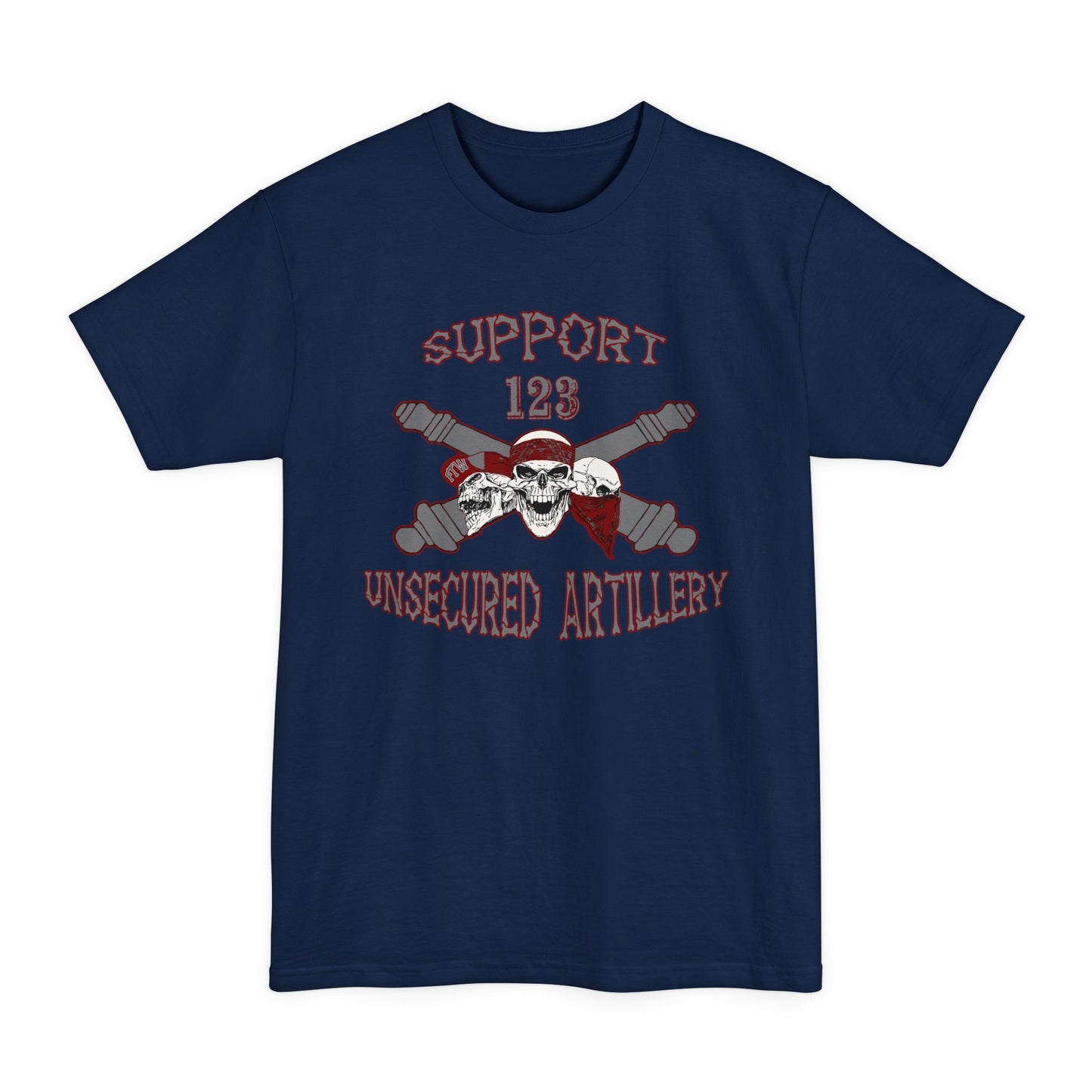 Support 123 Unsecured Artillery T-Shirt (Beefy Sizes)