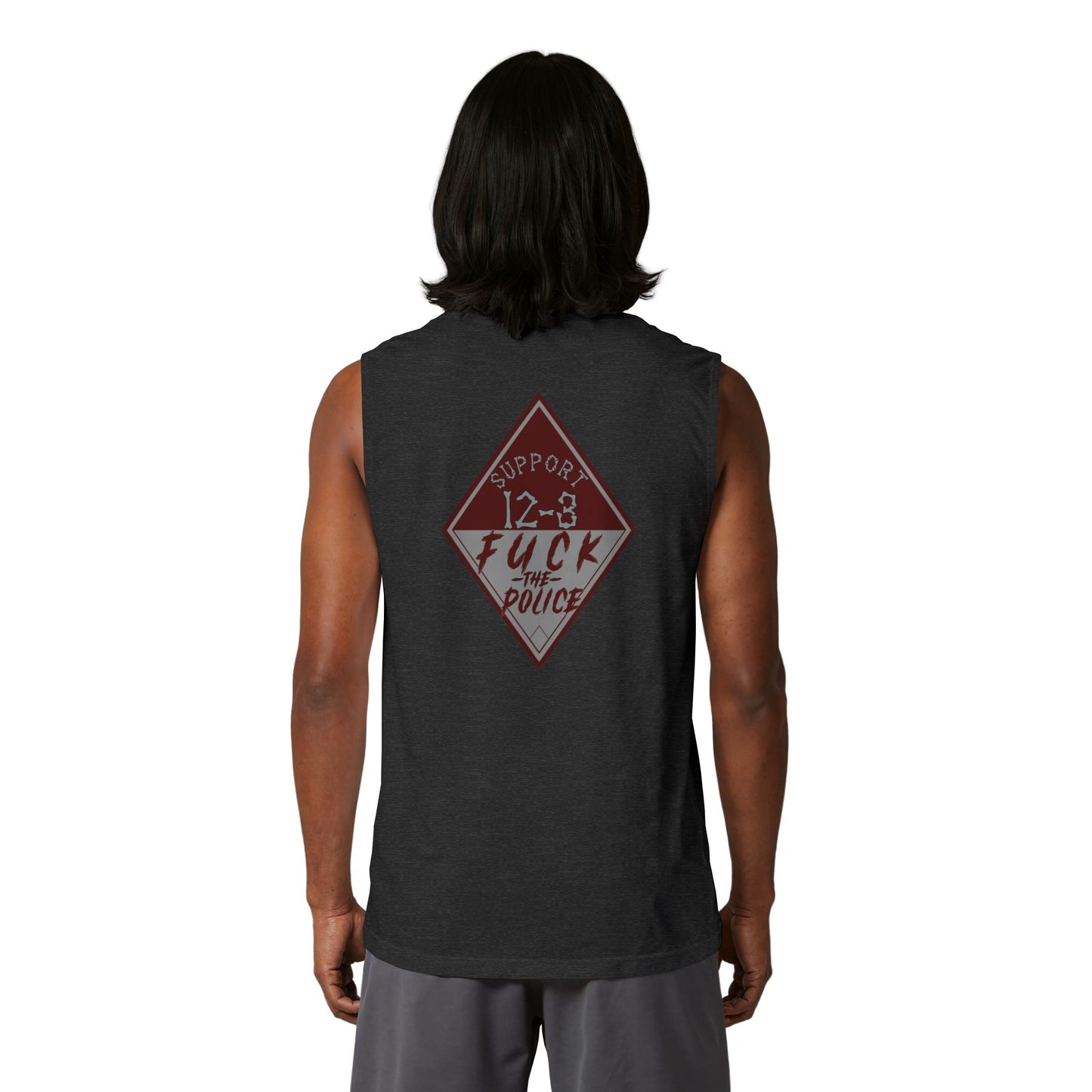 Muscle Tank — "Support 12-3, Fuck the Police" Diamond