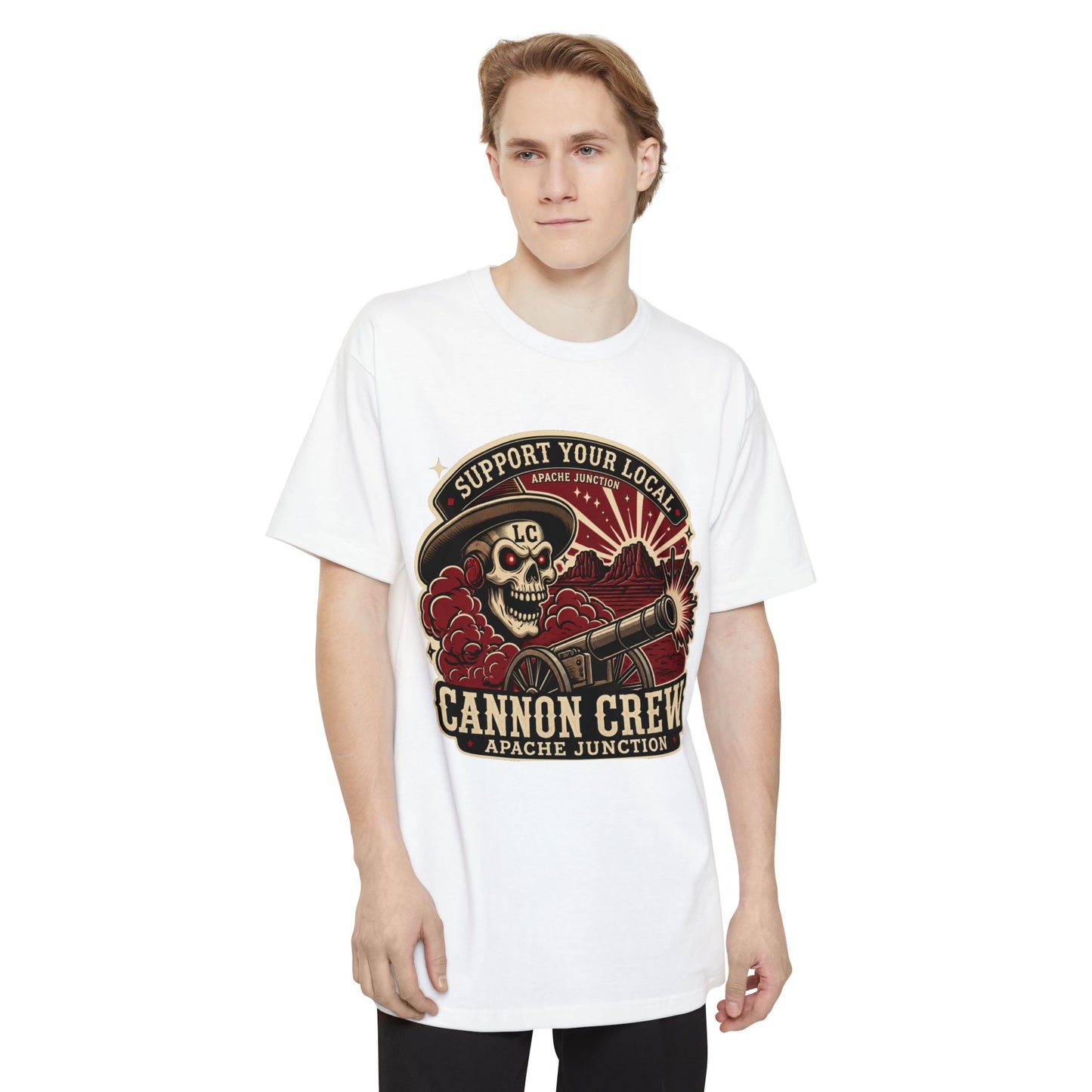 Cannon Crew Apache Junction Skull Cannon T‑Shirt (Beefy Sizes)