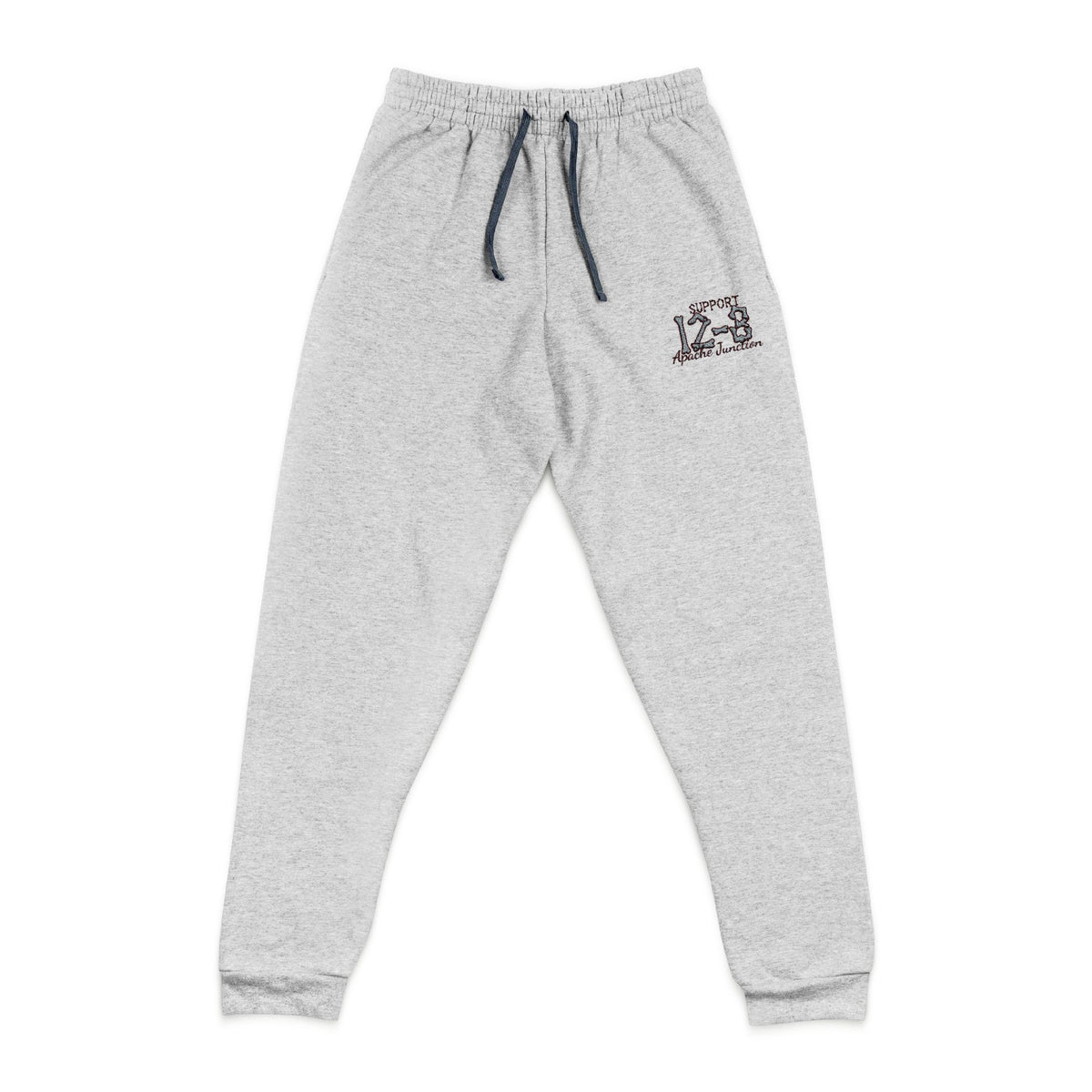 Embroidered 'Good Vibes Only' Joggers — Cozy Grey Sweatpants