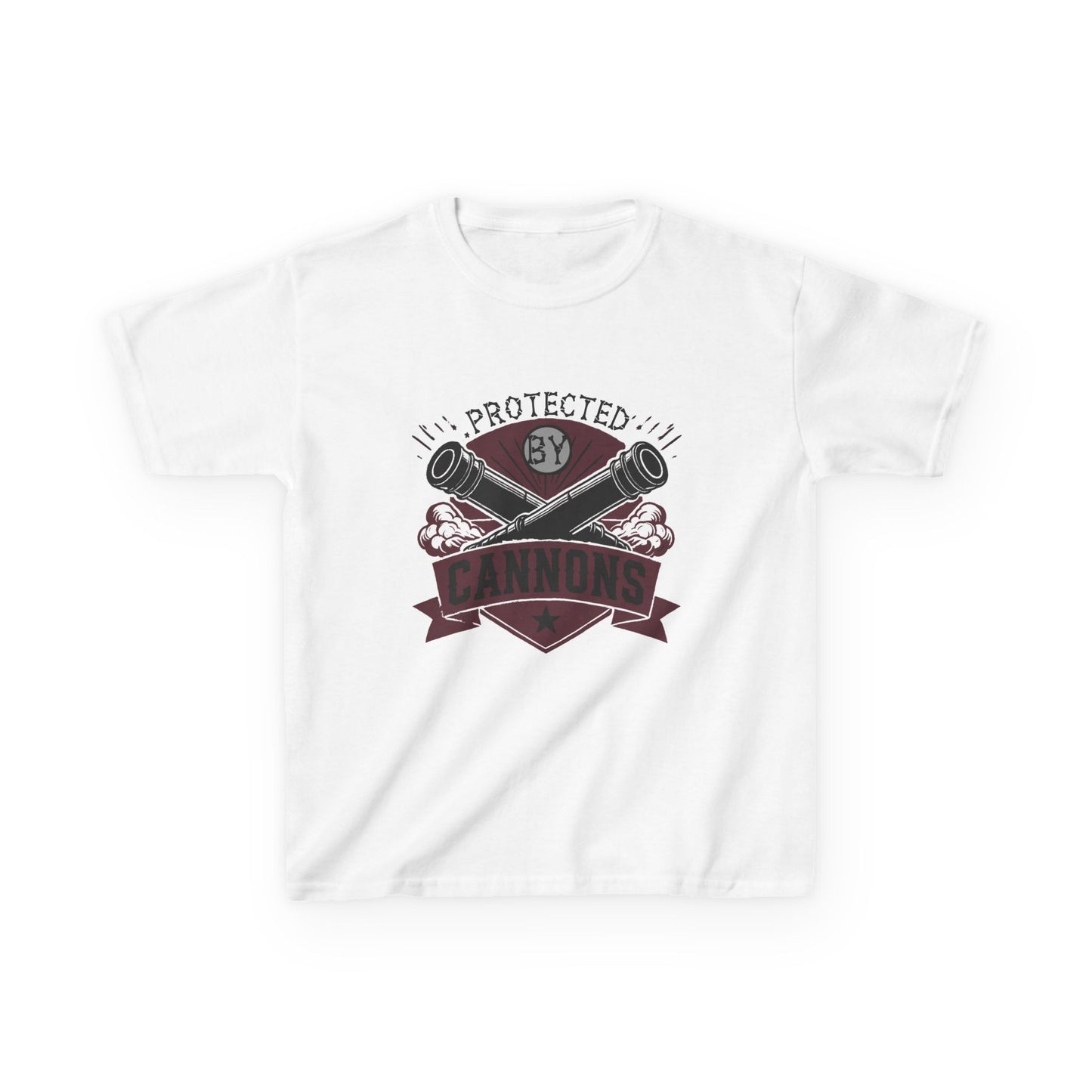 Kids Protected by Cannons Graphic Tee