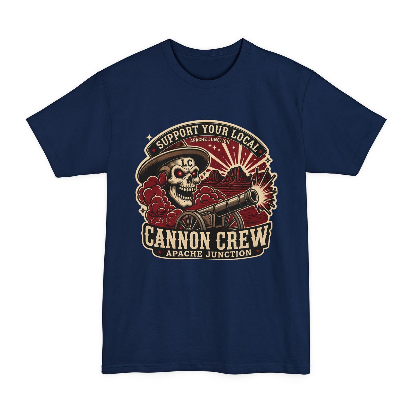 Cannon Crew Apache Junction Skull Cannon T‑Shirt (Beefy Sizes)