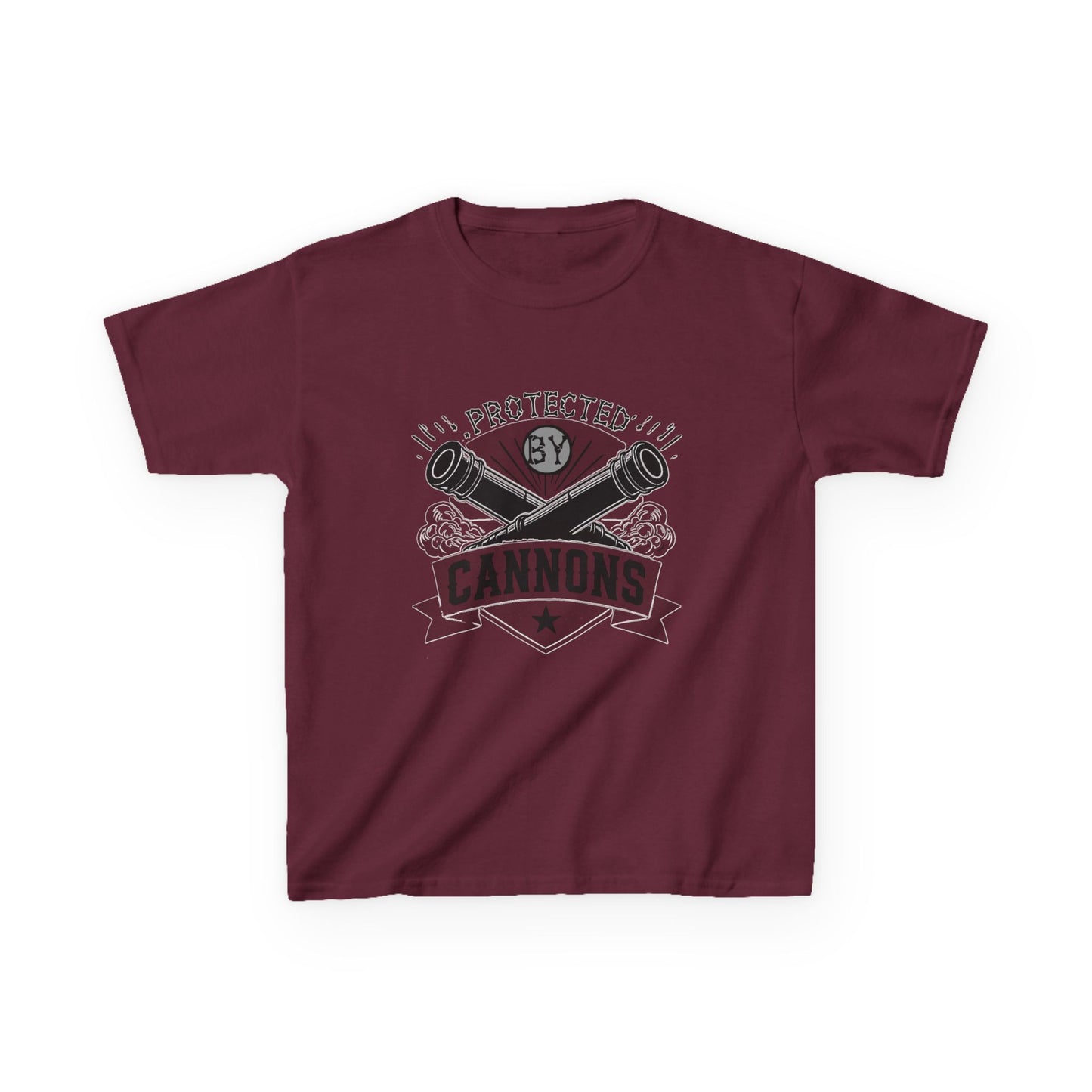 Kids Protected by Cannons Graphic Tee