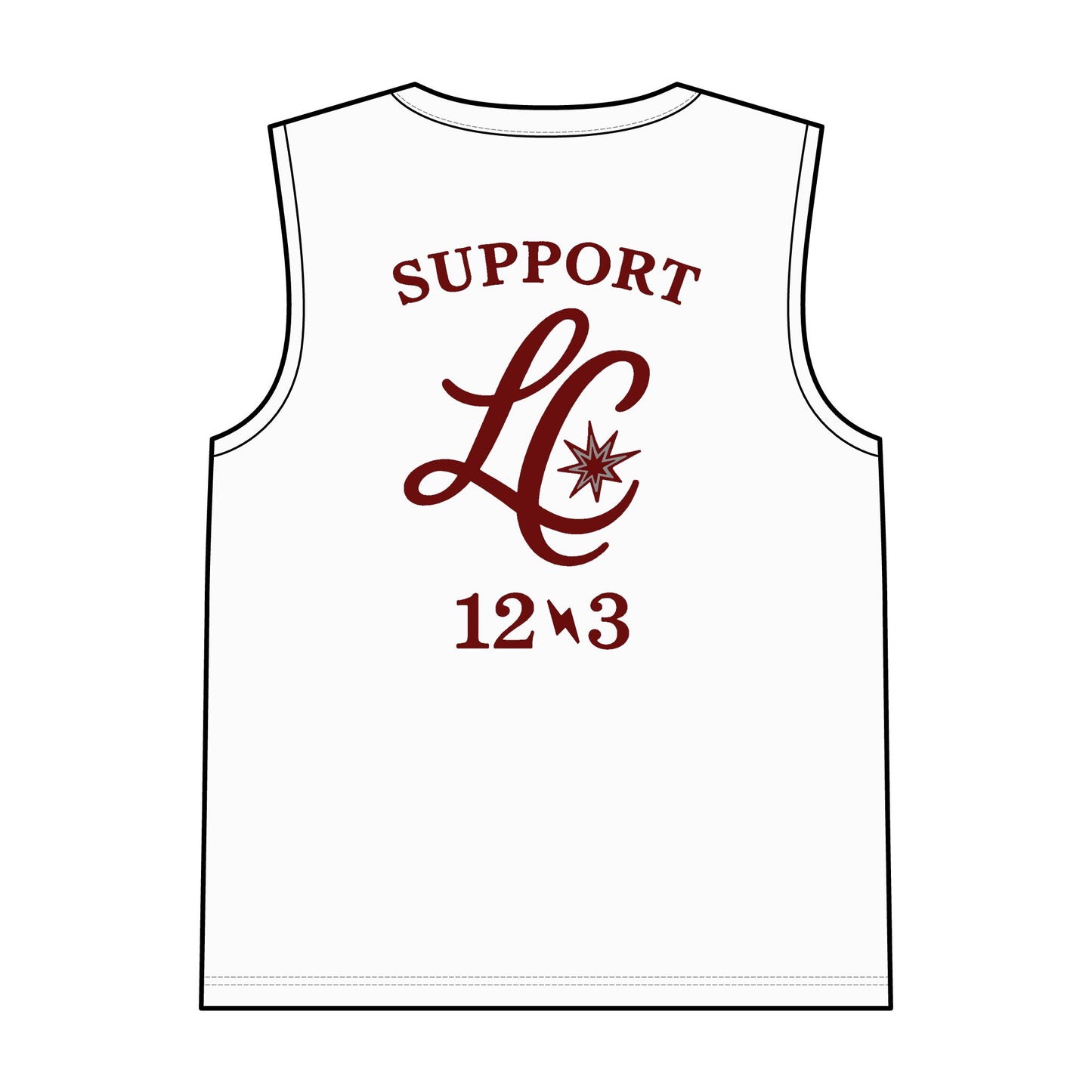 Support LC Muscle Tank — Retro Script Logo Tank Top