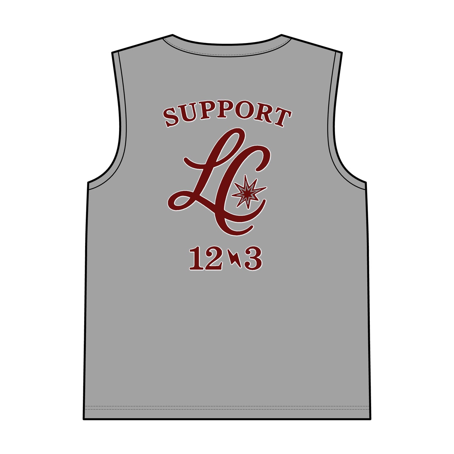 Support LC Muscle Tank — Retro Script Logo Tank Top