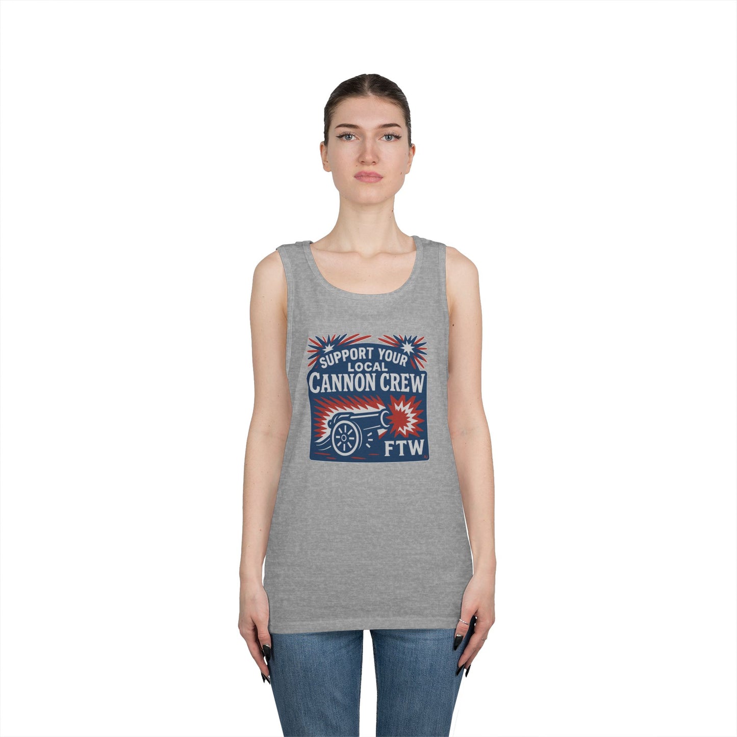 Support Your Local Cannon Crew Tank Top