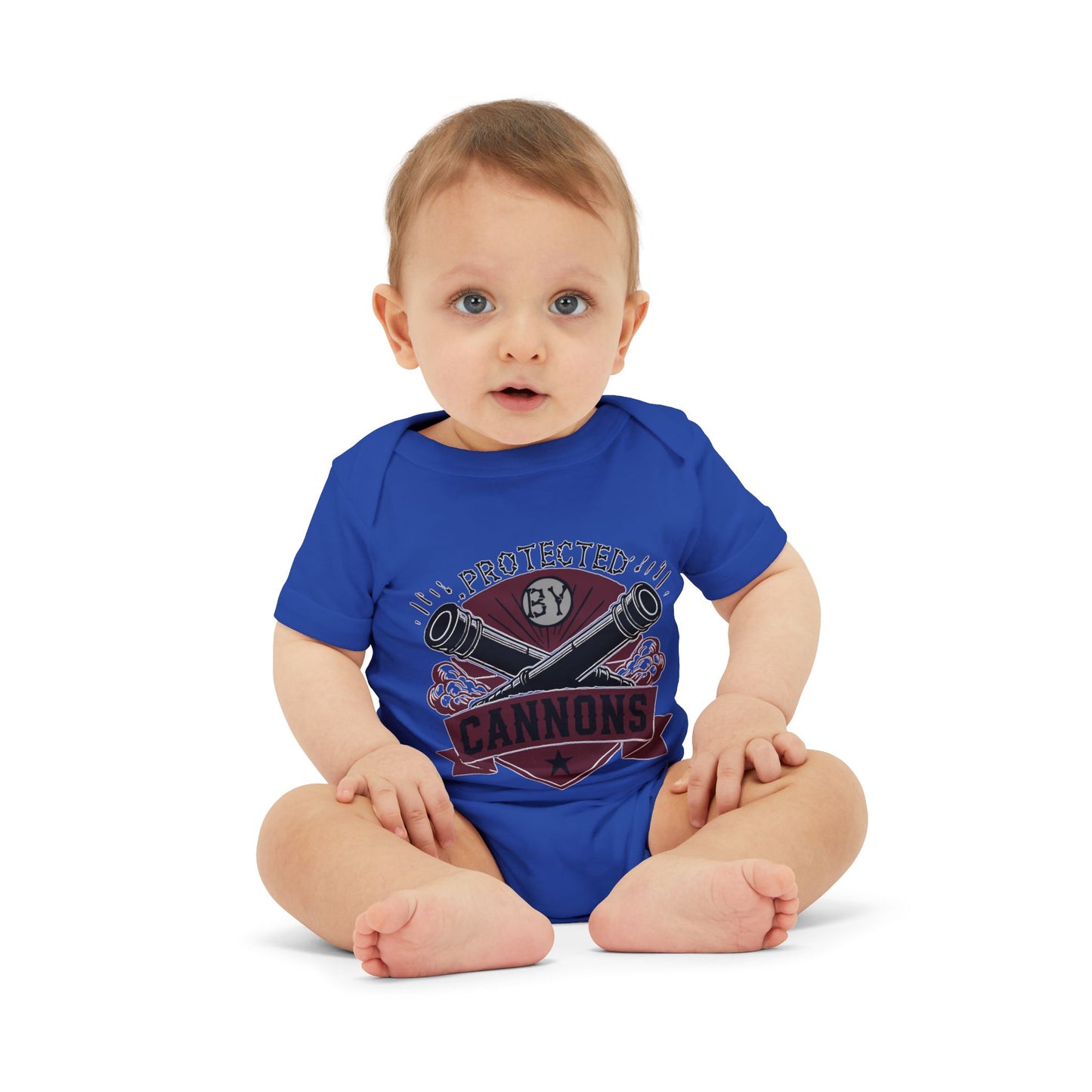 Baby Bodysuit - "Protected by Cannons"