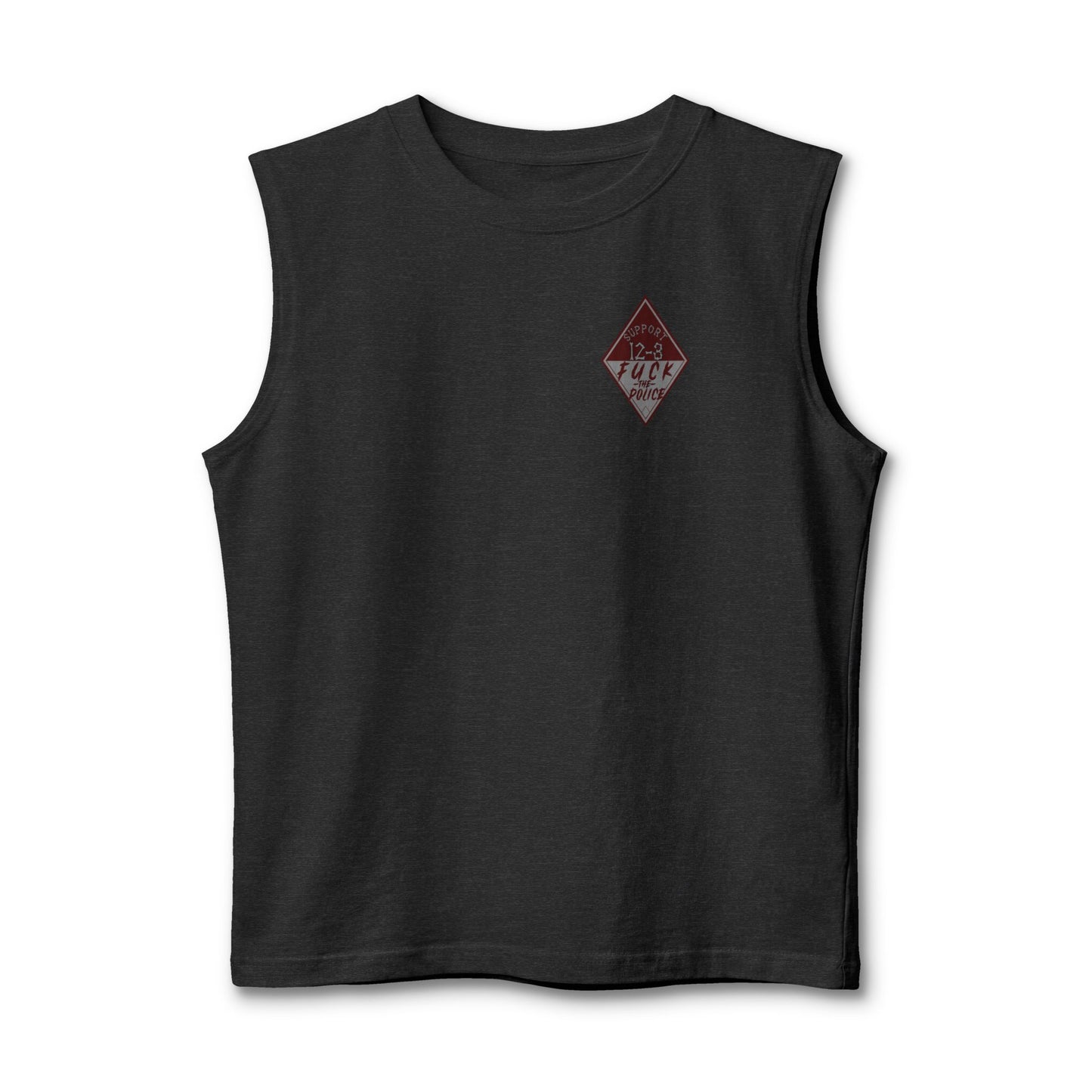 Muscle Tank — "Support 12-3, Fuck the Police" Diamond