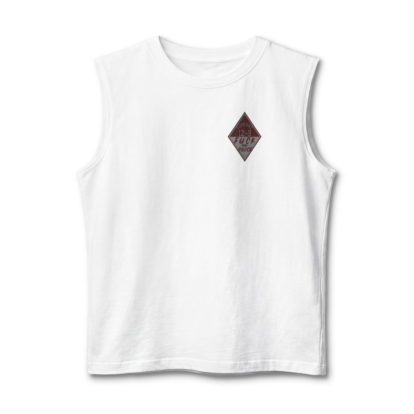 Muscle Tank — "Support 12-3, Fuck the Police" Diamond