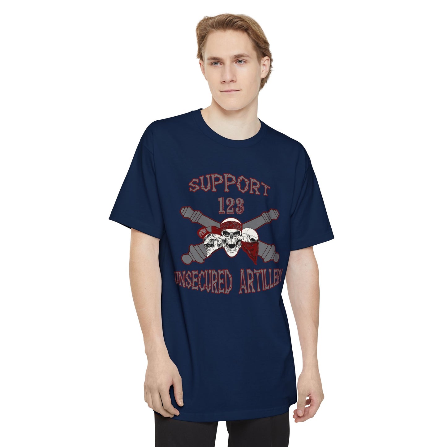 Support 123 Unsecured Artillery T-Shirt (Beefy Sizes)