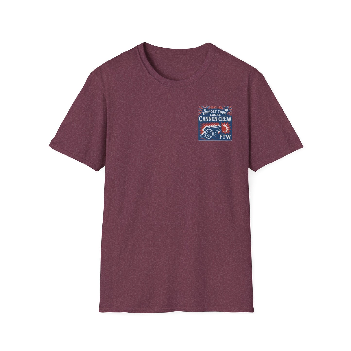 Support Your Local Cannon Crew Unisex Softstyle T-Shirt - Casual Graphic Tee for Events & Celebrations