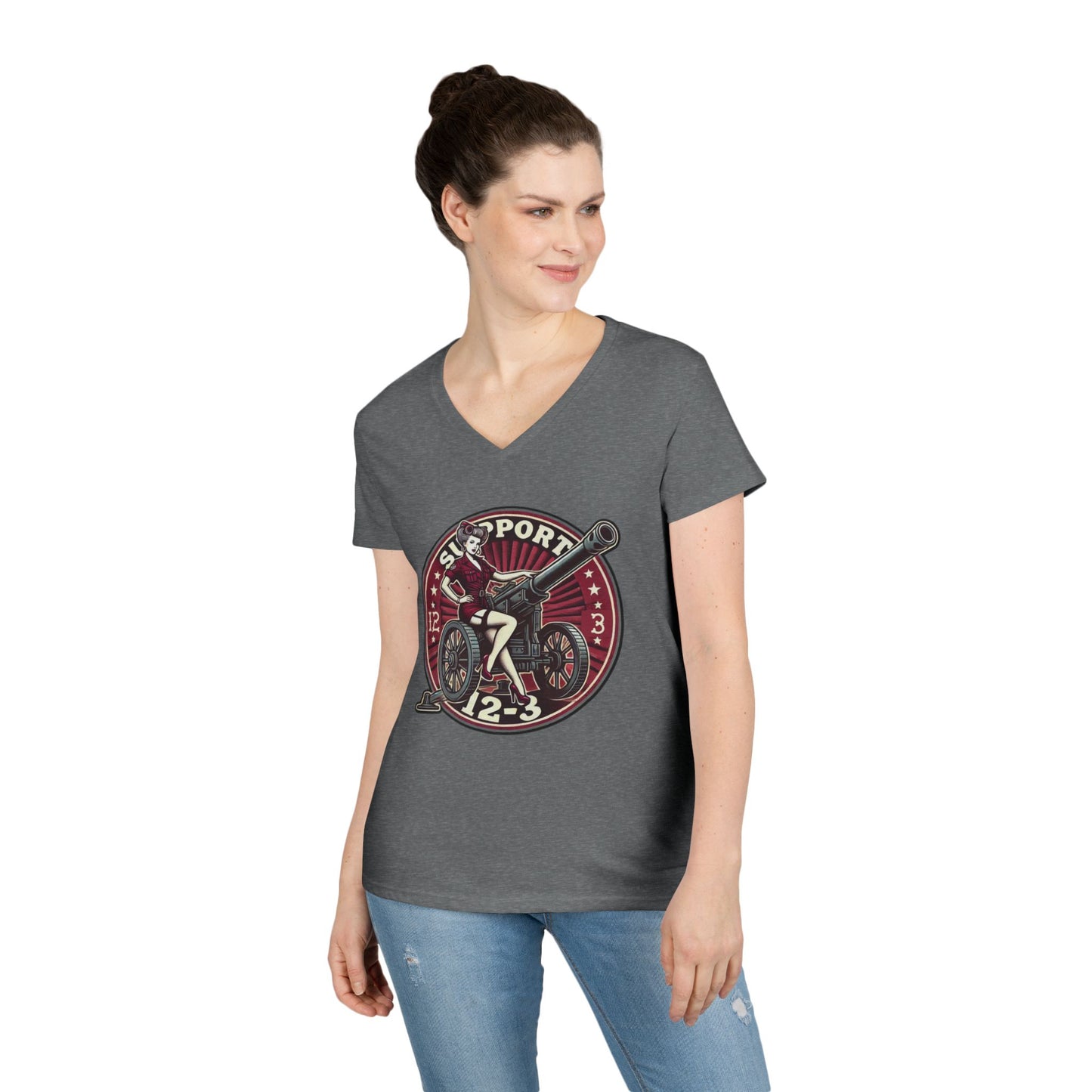 Ladies' 12-3 Cannette V-Neck T-Shirt