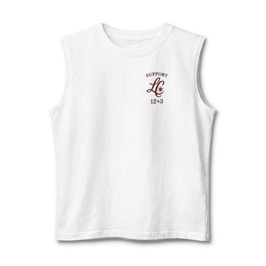 Support LC Muscle Tank — Retro Script Logo Tank Top