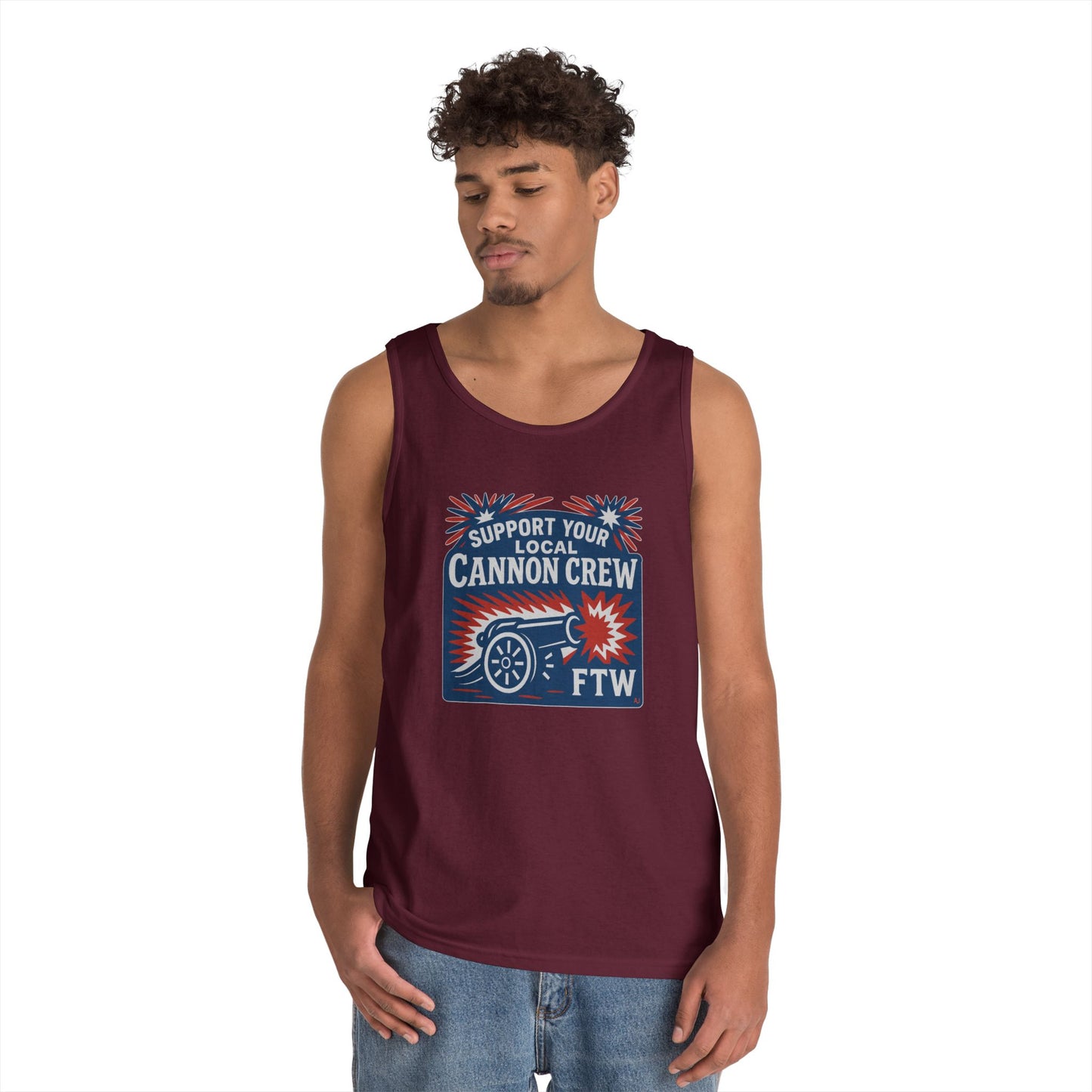 Support Your Local Cannon Crew Tank Top