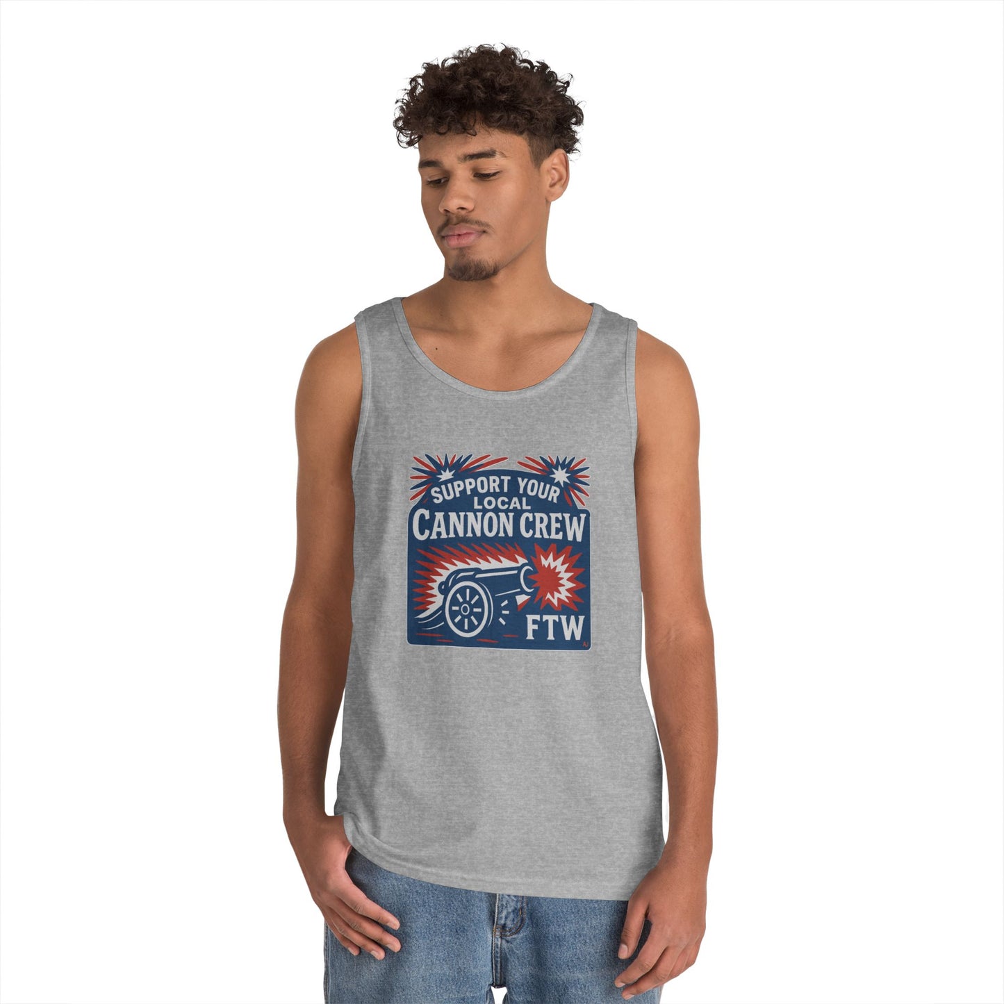 Support Your Local Cannon Crew Tank Top