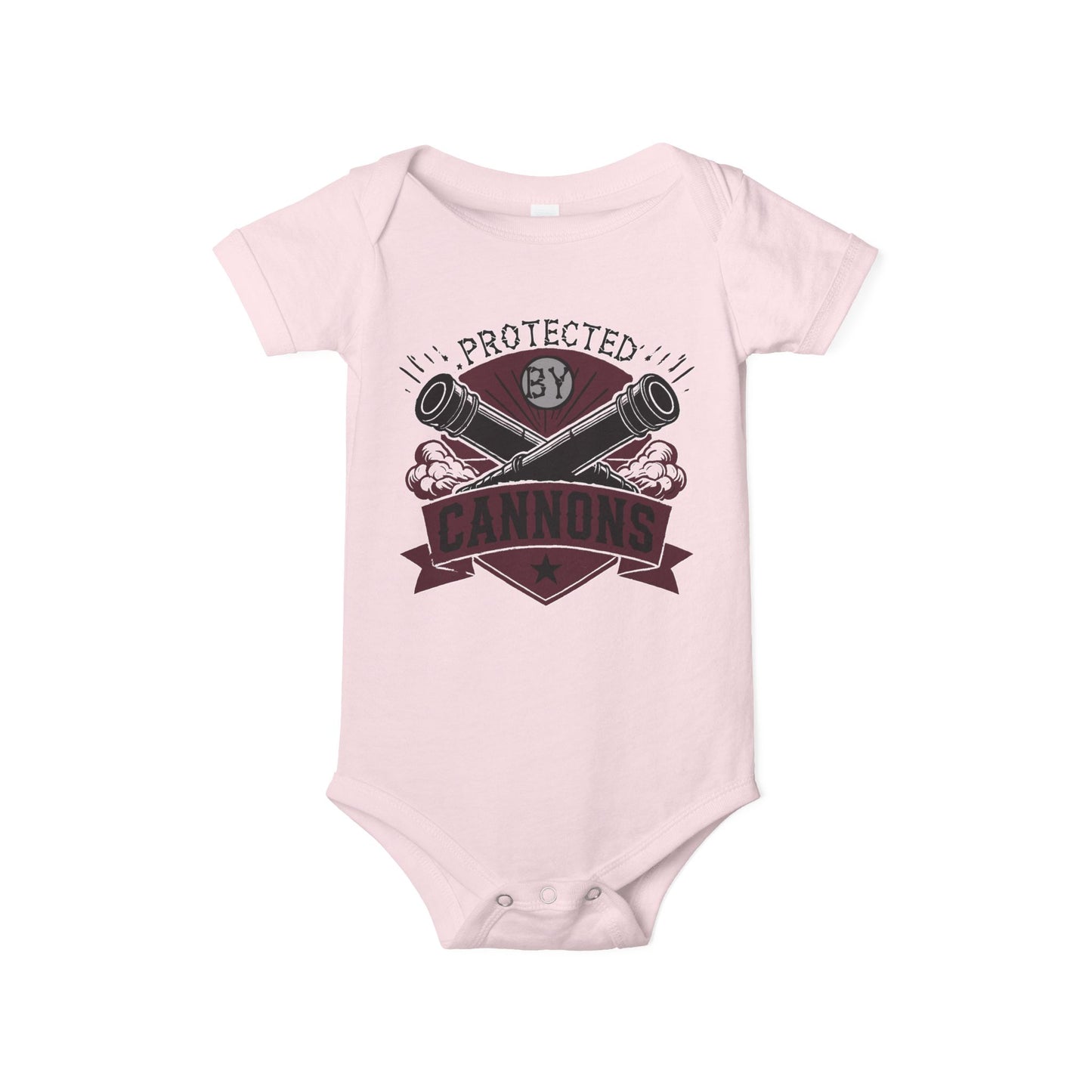 Baby Bodysuit - "Protected by Cannons"