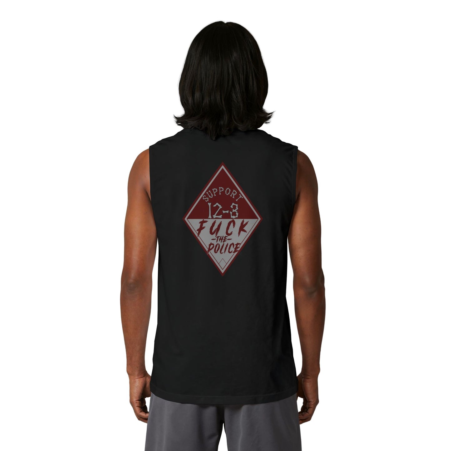Muscle Tank — "Support 12-3, Fuck the Police" Diamond