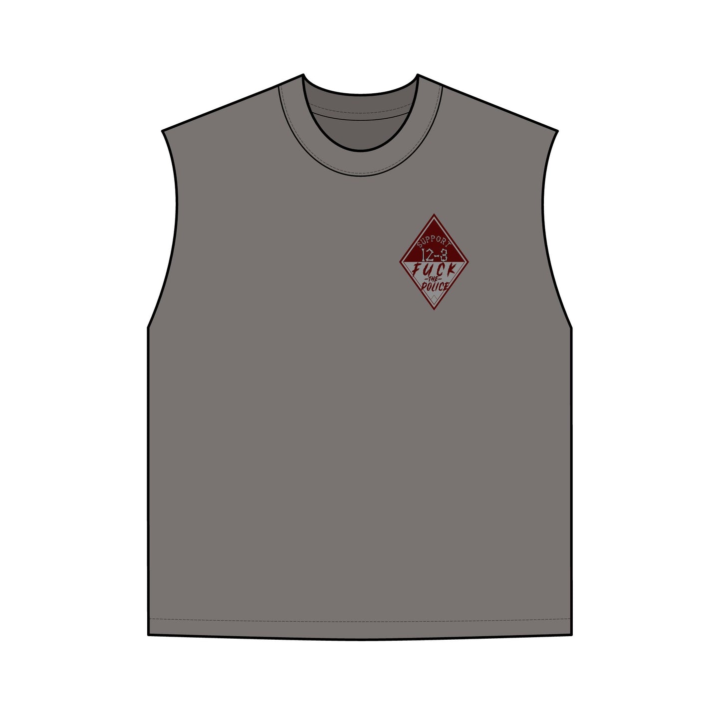 Men's  Support 12-3 FUCK THE POLICE Tank
